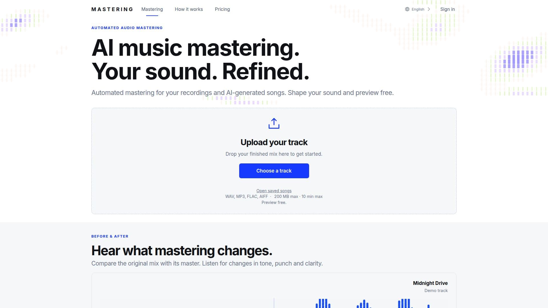 AI Music Mastering screenshot