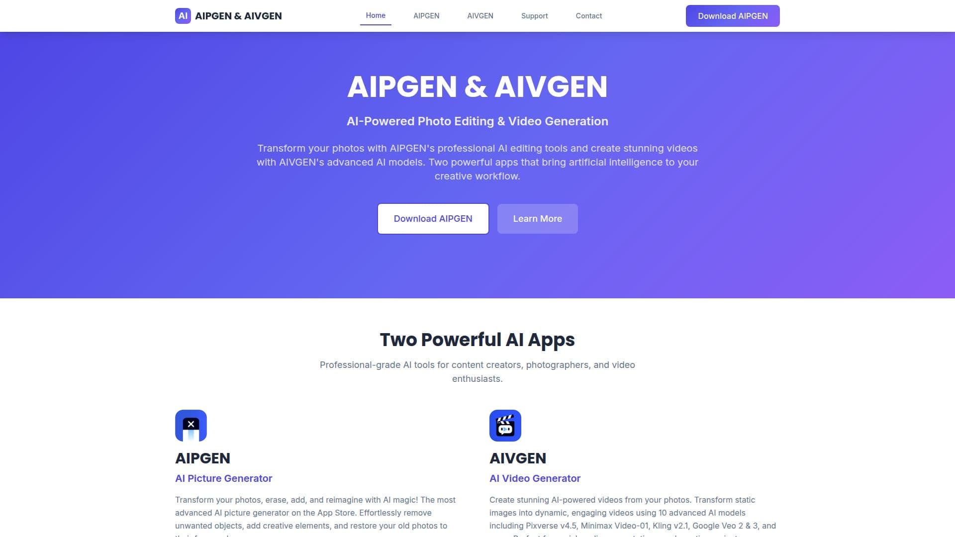 Tangkapan layar AIPGEN/AIVGEN