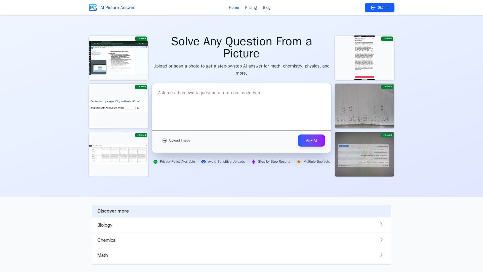 AI Picture Answer のスクリーンショット