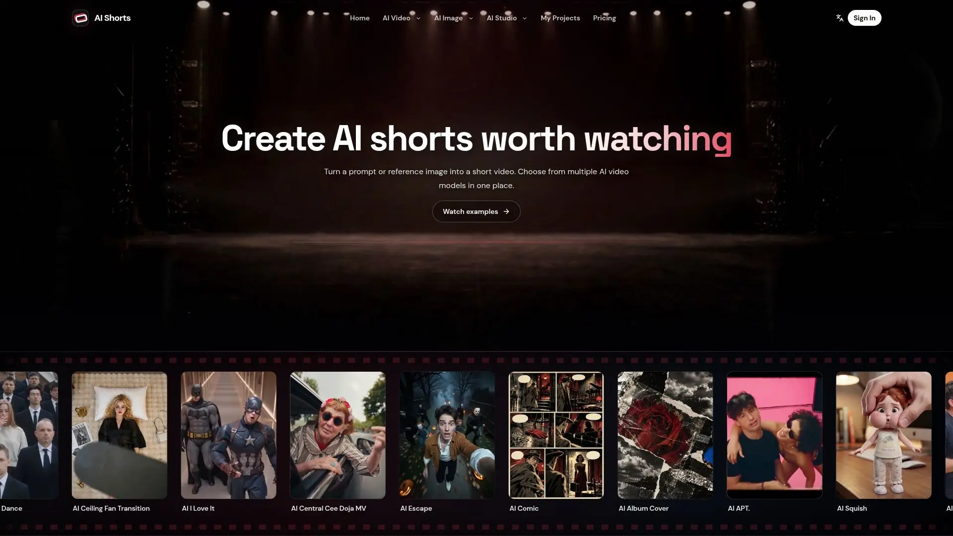 AI Shorts Studio screenshot