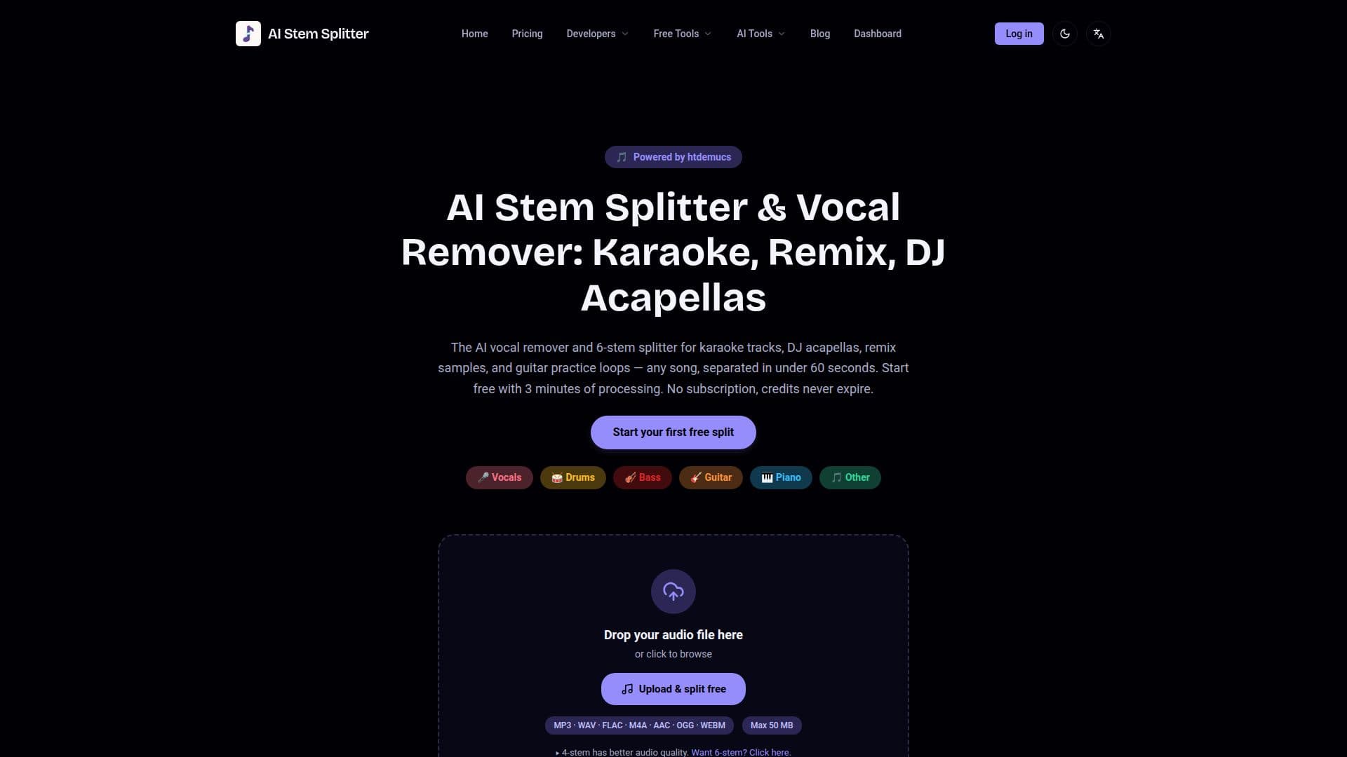 AI Stem Splitter screenshot