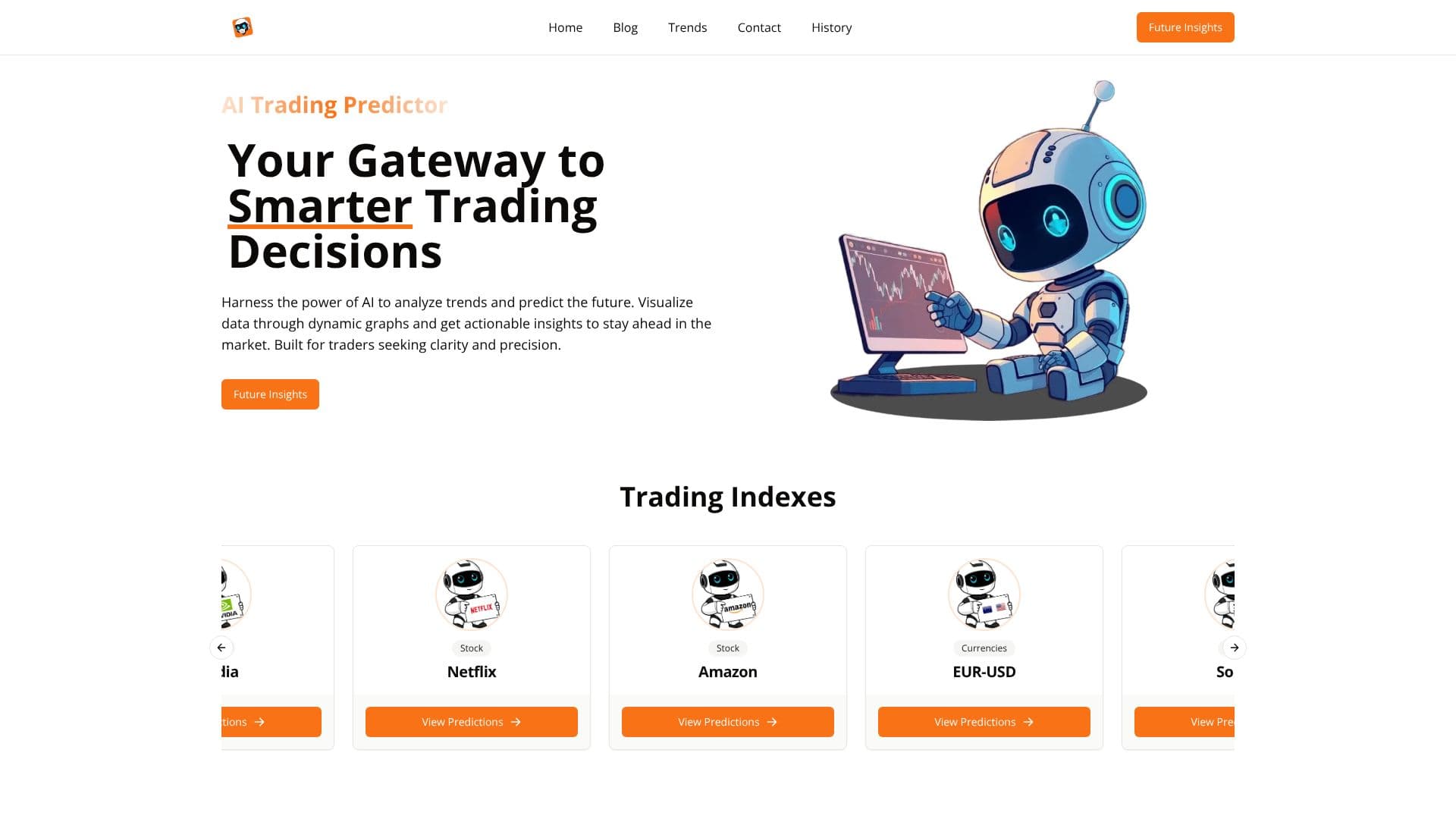 لقطة شاشة لـ AI Trading Predictor
