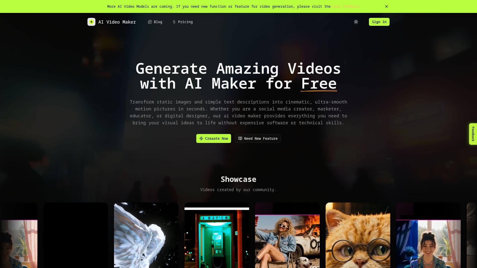 Captura de pantalla de AI Video Maker