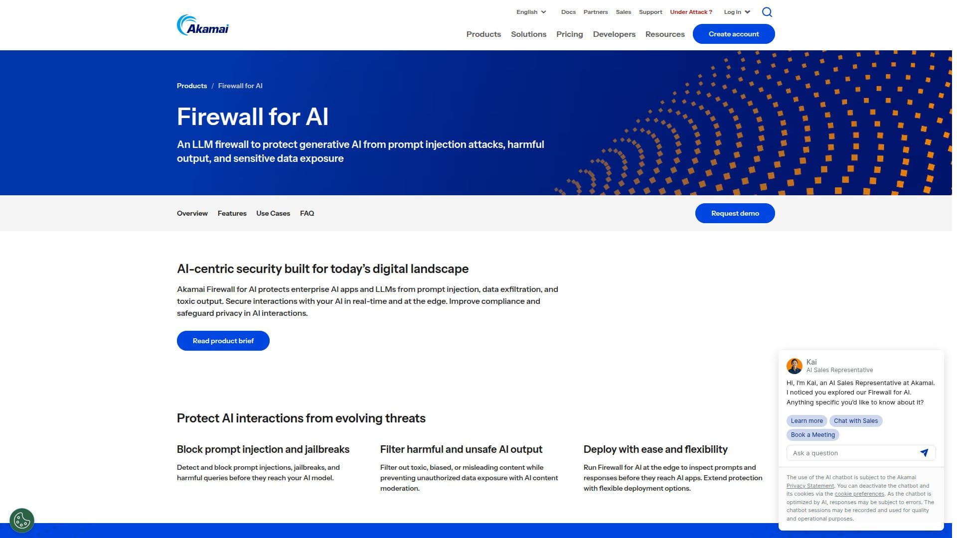 Akamai AI 防火墙 screenshot