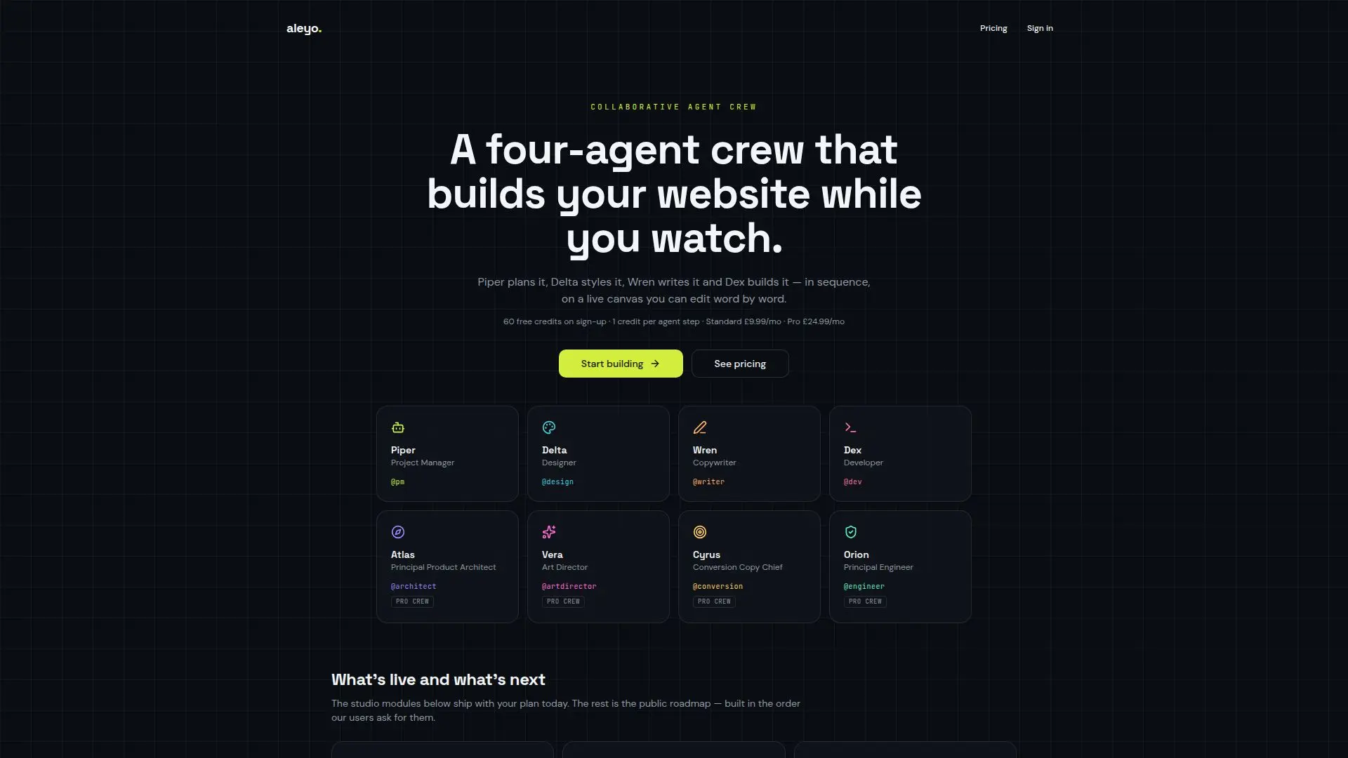 Aleyo Builder AI 스크린샷