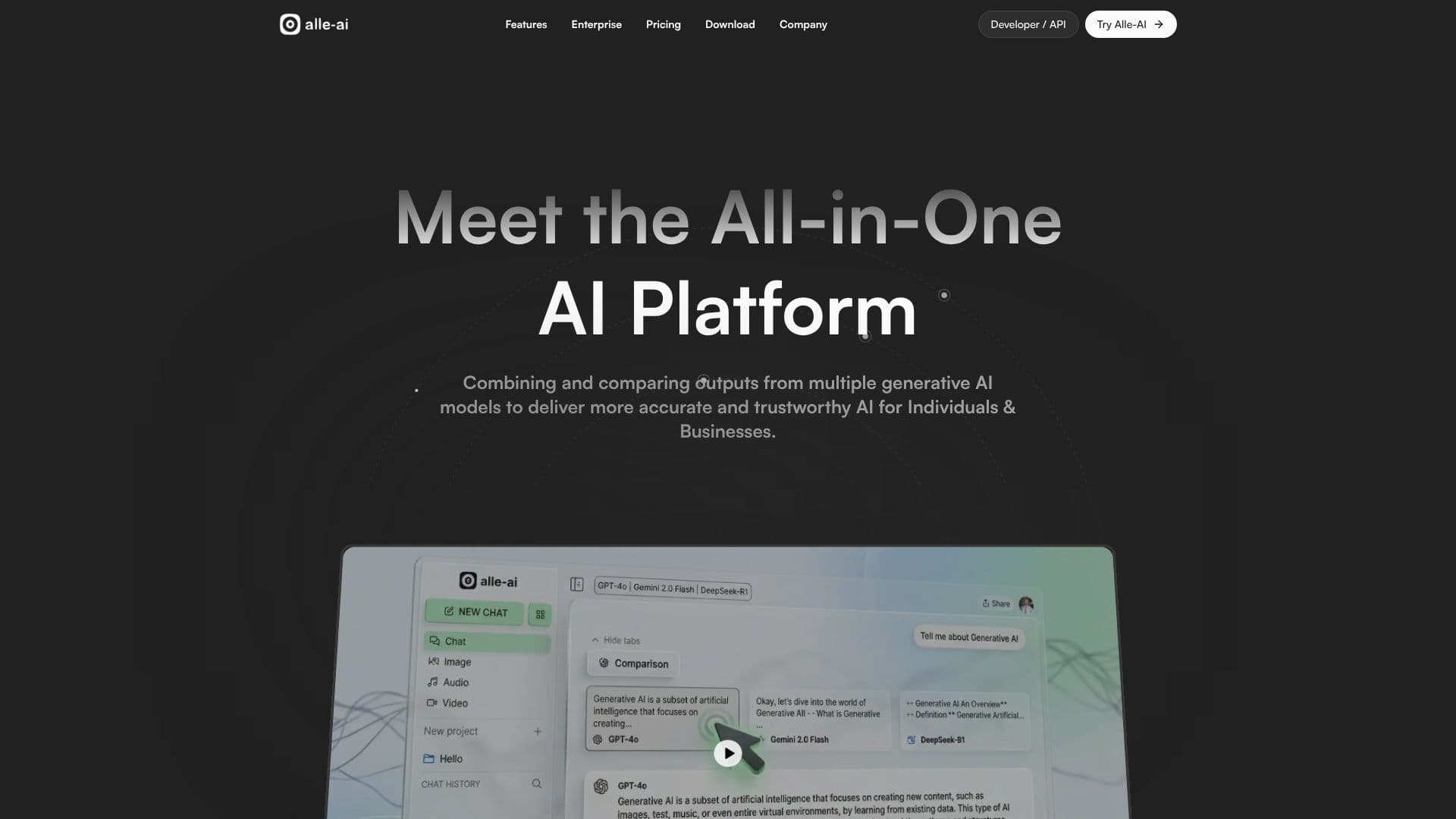 لقطة شاشة لـ Alle-AI