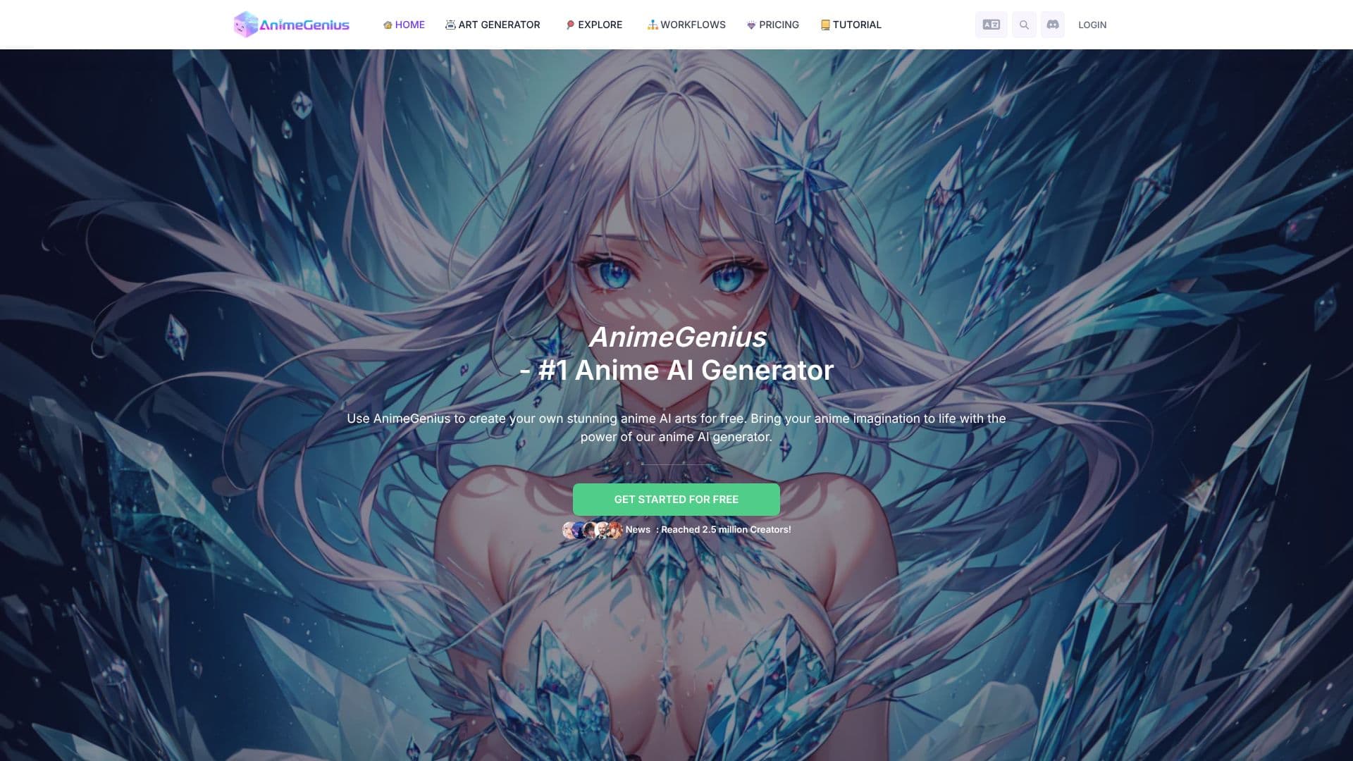 AnimeGenius AI Generator のスクリーンショット