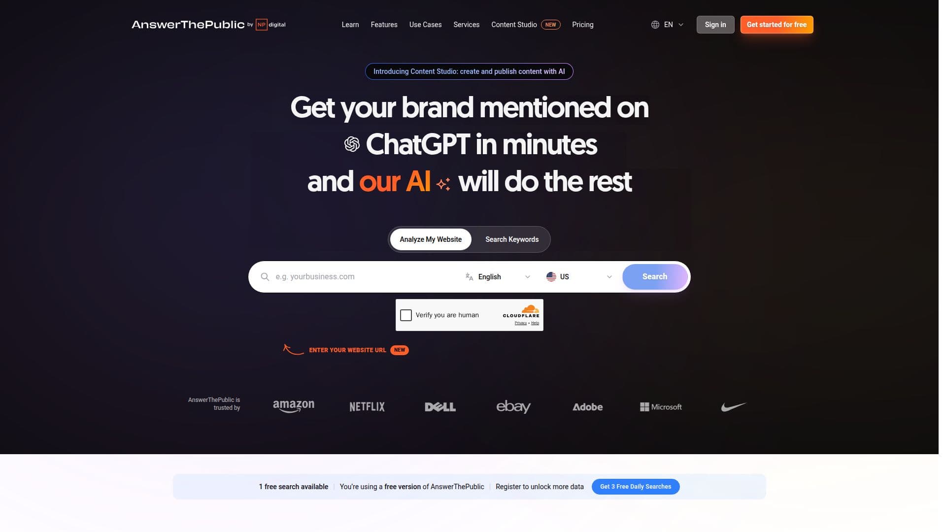 AnswerThePublic by Neil Patel screenshot