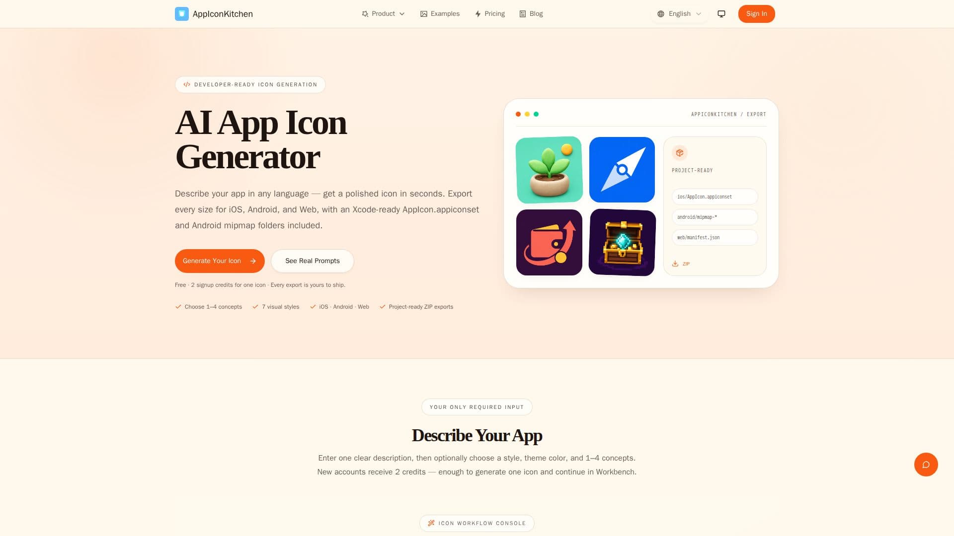 Скриншот AppIconKitchen