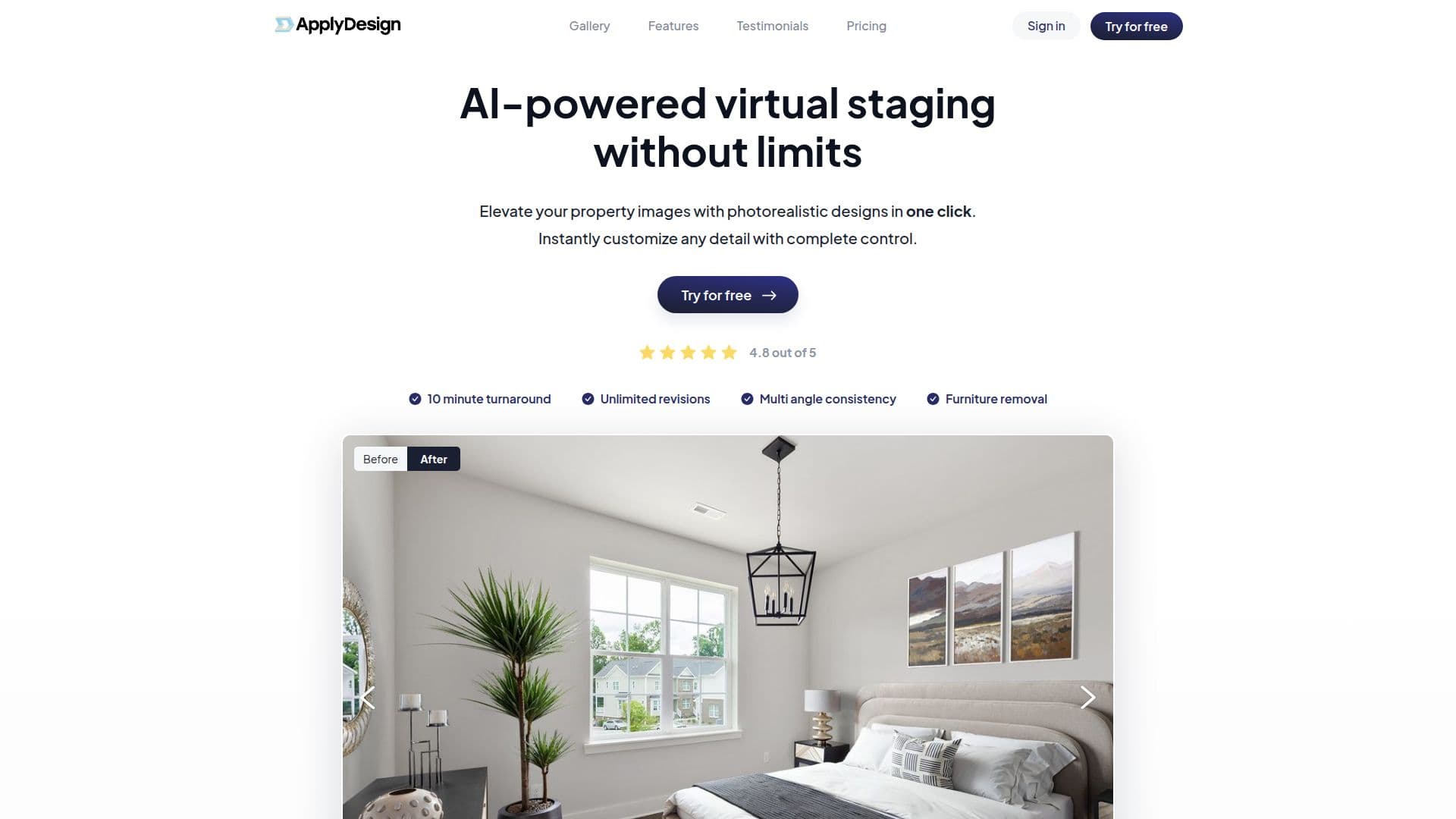 ApplyDesign AI 가상 스테이징 screenshot
