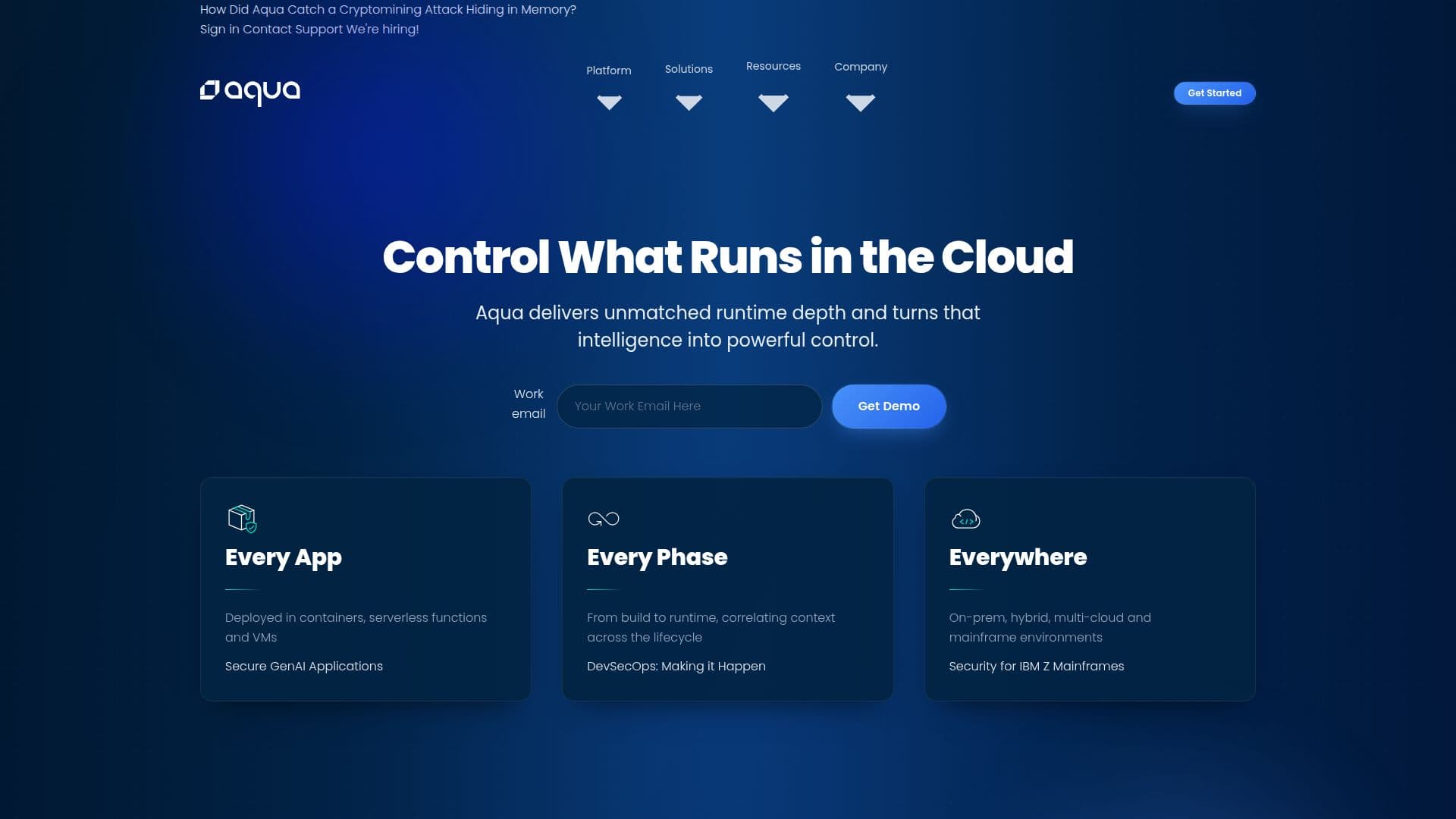 Aqua Security screenshot