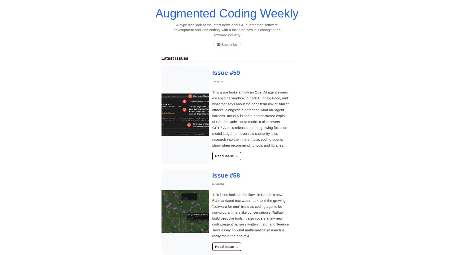Augmented Coding Weekly screenshot