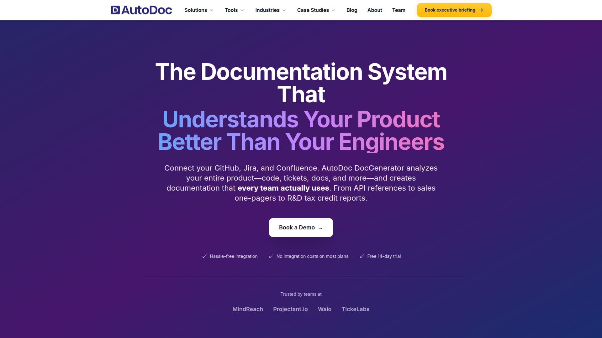 AutoDoc DocGenerator screenshot