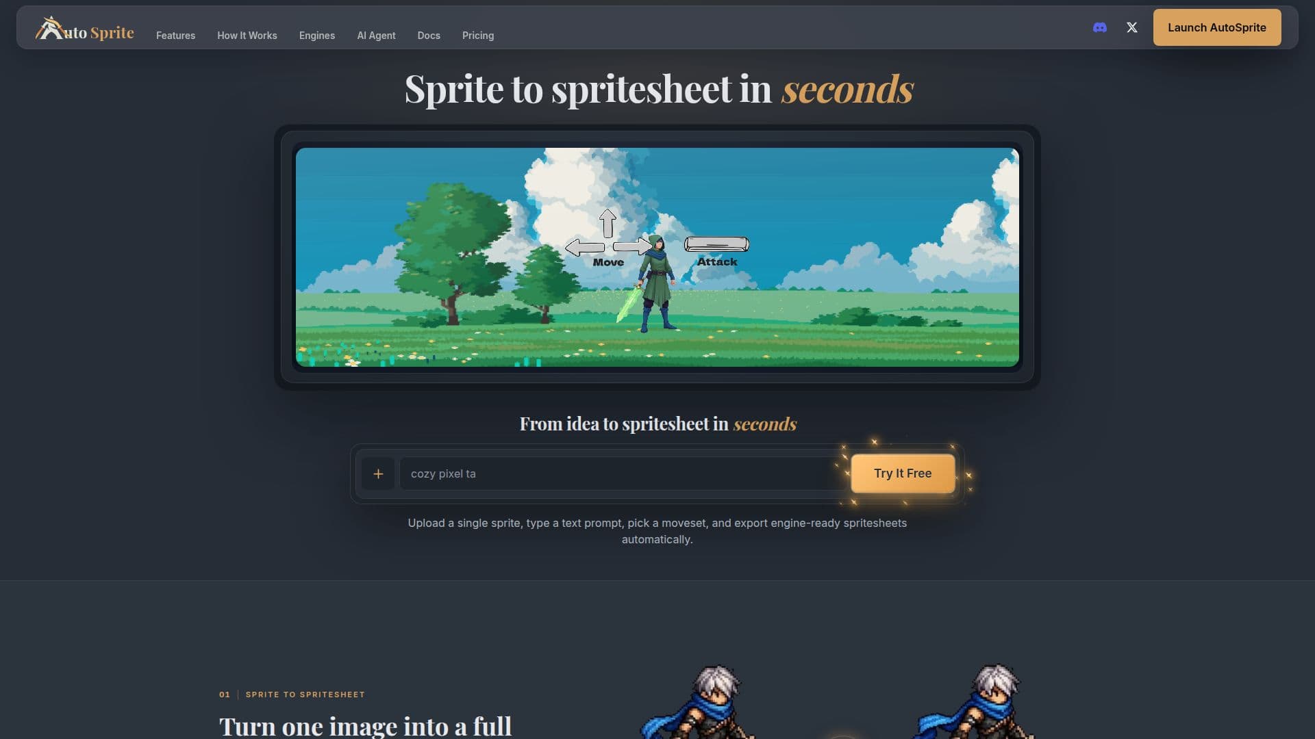 Tangkapan layar AutoSprite
