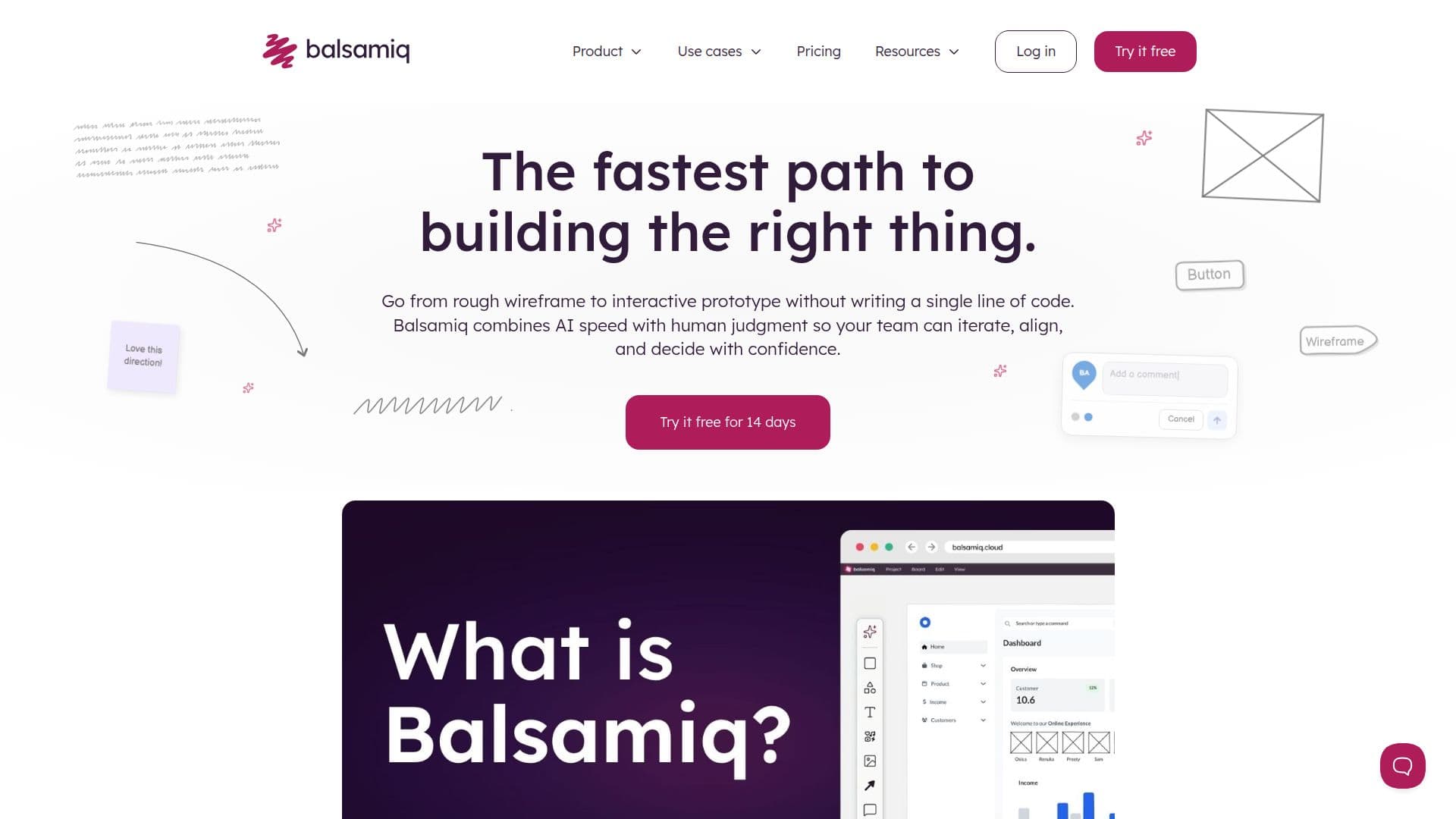 Tangkapan layar Alat Wireframing Balsamiq