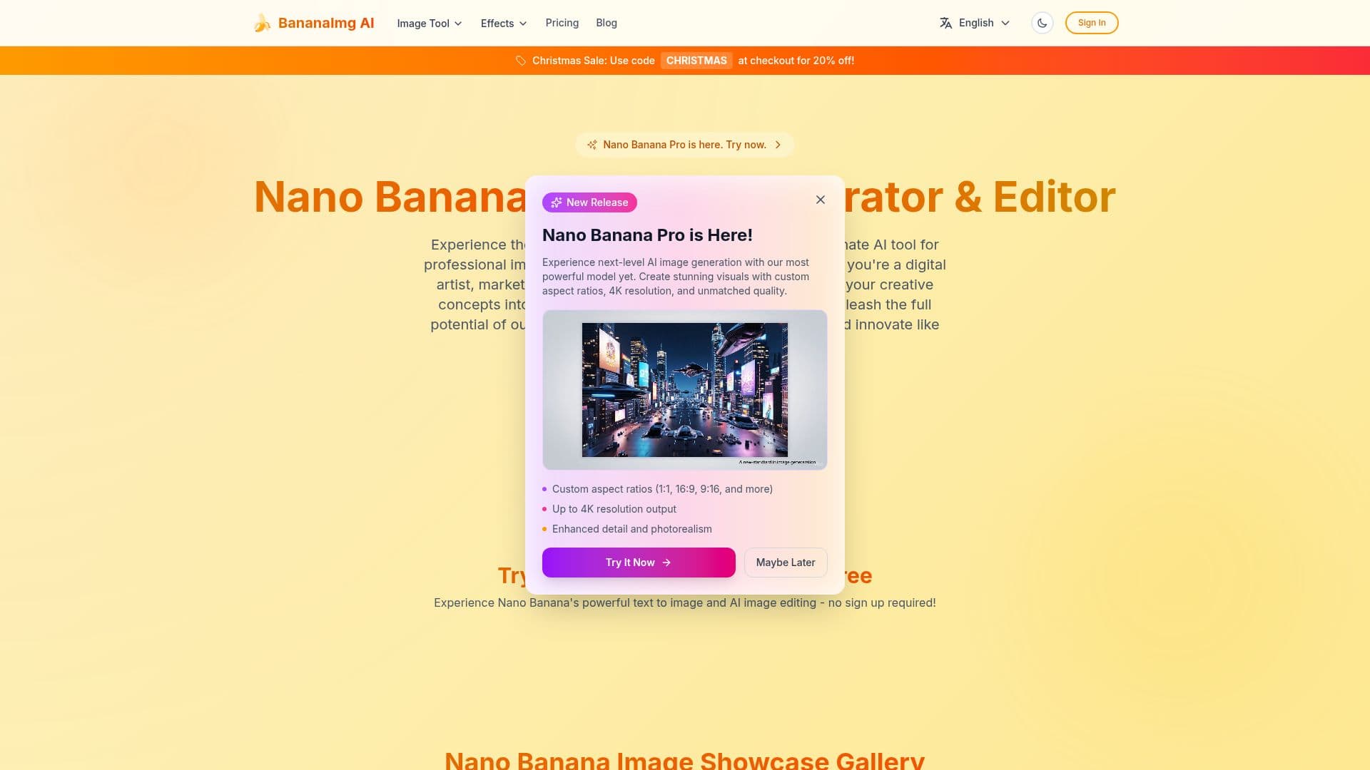 Capture d’écran de Bananaimg