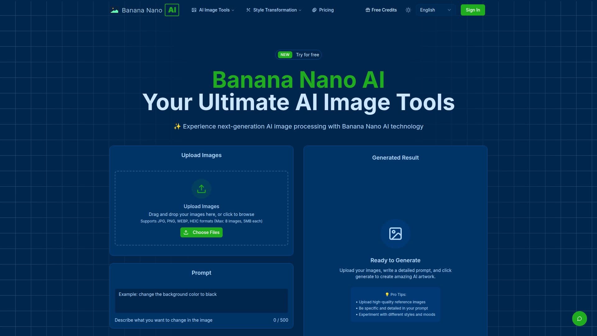 لقطة شاشة لـ Banana Nano AI