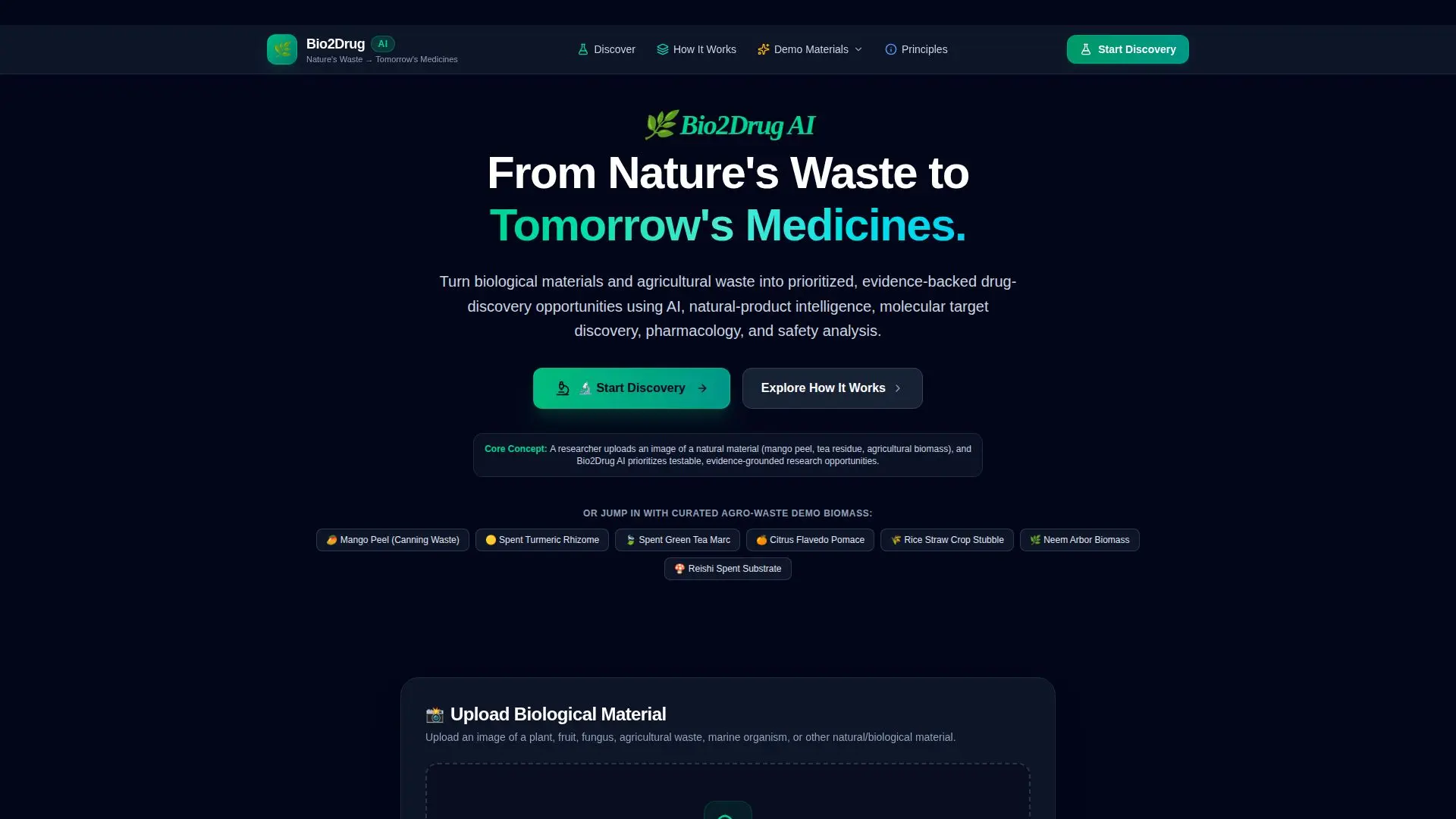 Bio2Drug AI screenshot