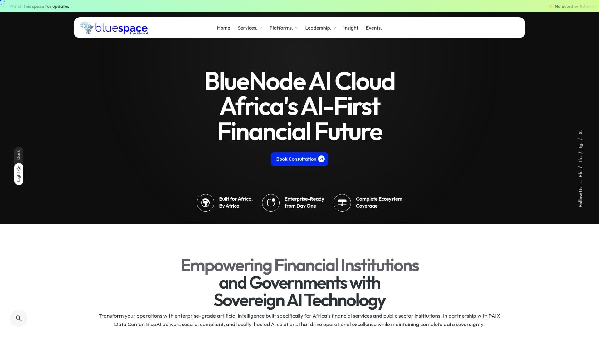 BlueNode - BlueSPACE Financial Cloud screenshot