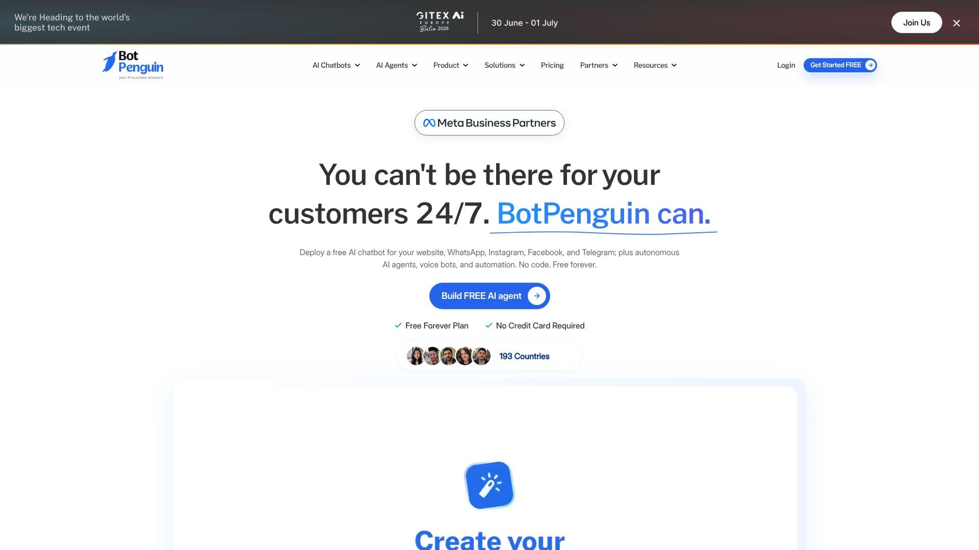 Screenshot von BotPenguin AI Chatbot Builder