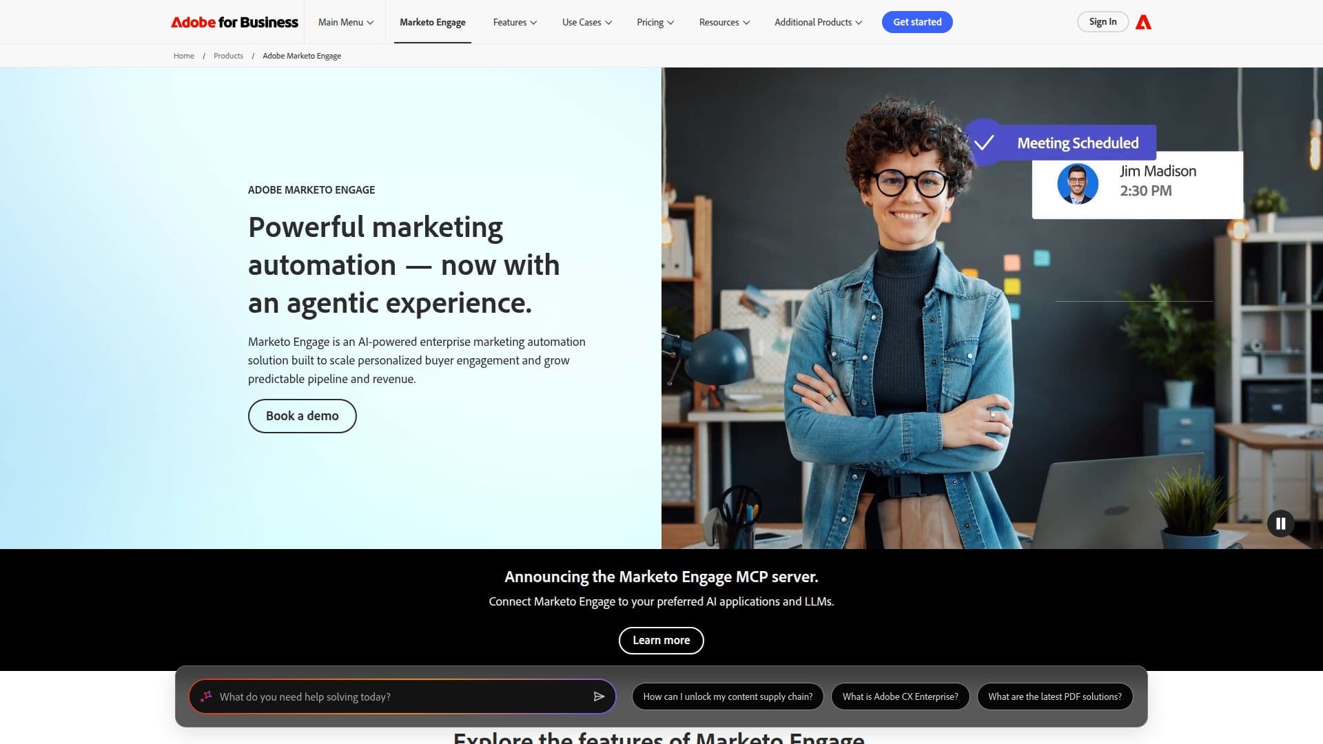 Capture d’écran de Adobe Marketo Engage