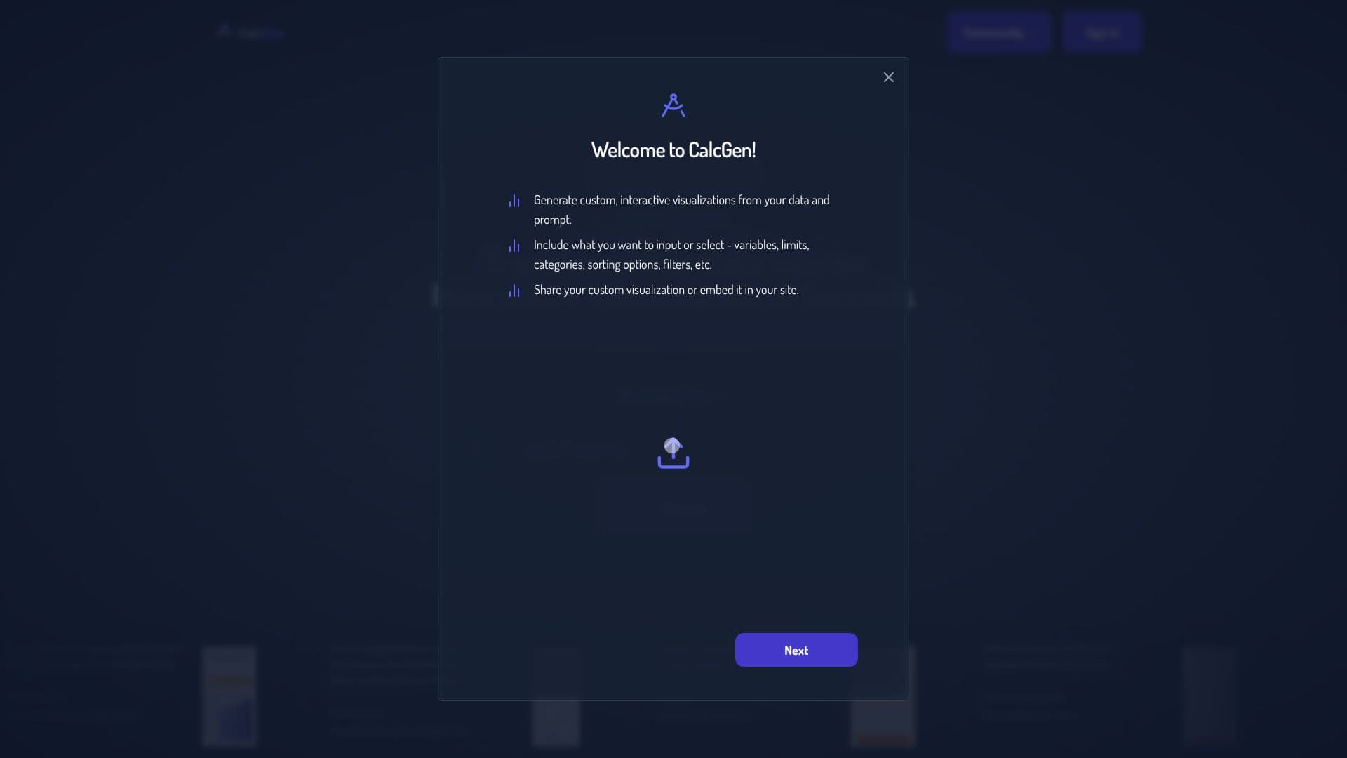 Captura de tela do CalcGen AI