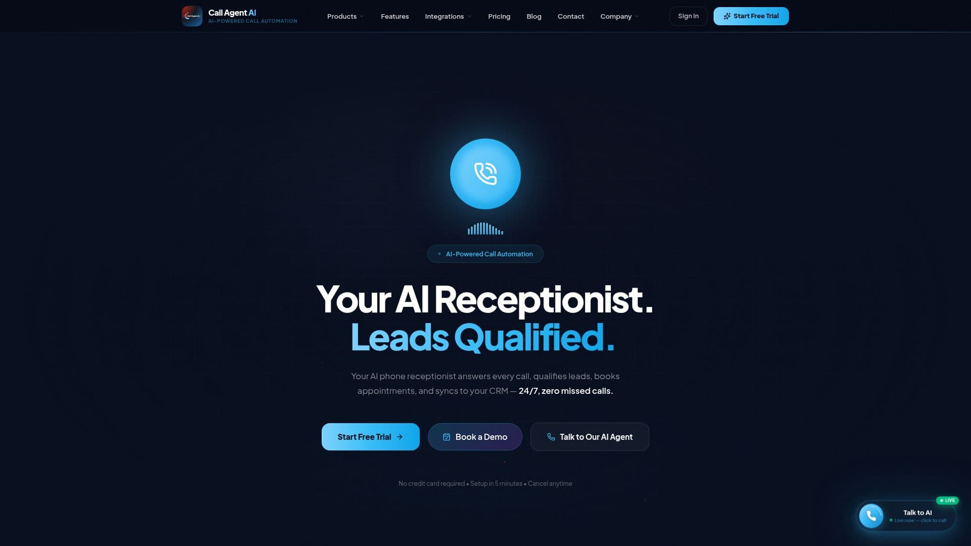 CallAgent AI screenshot