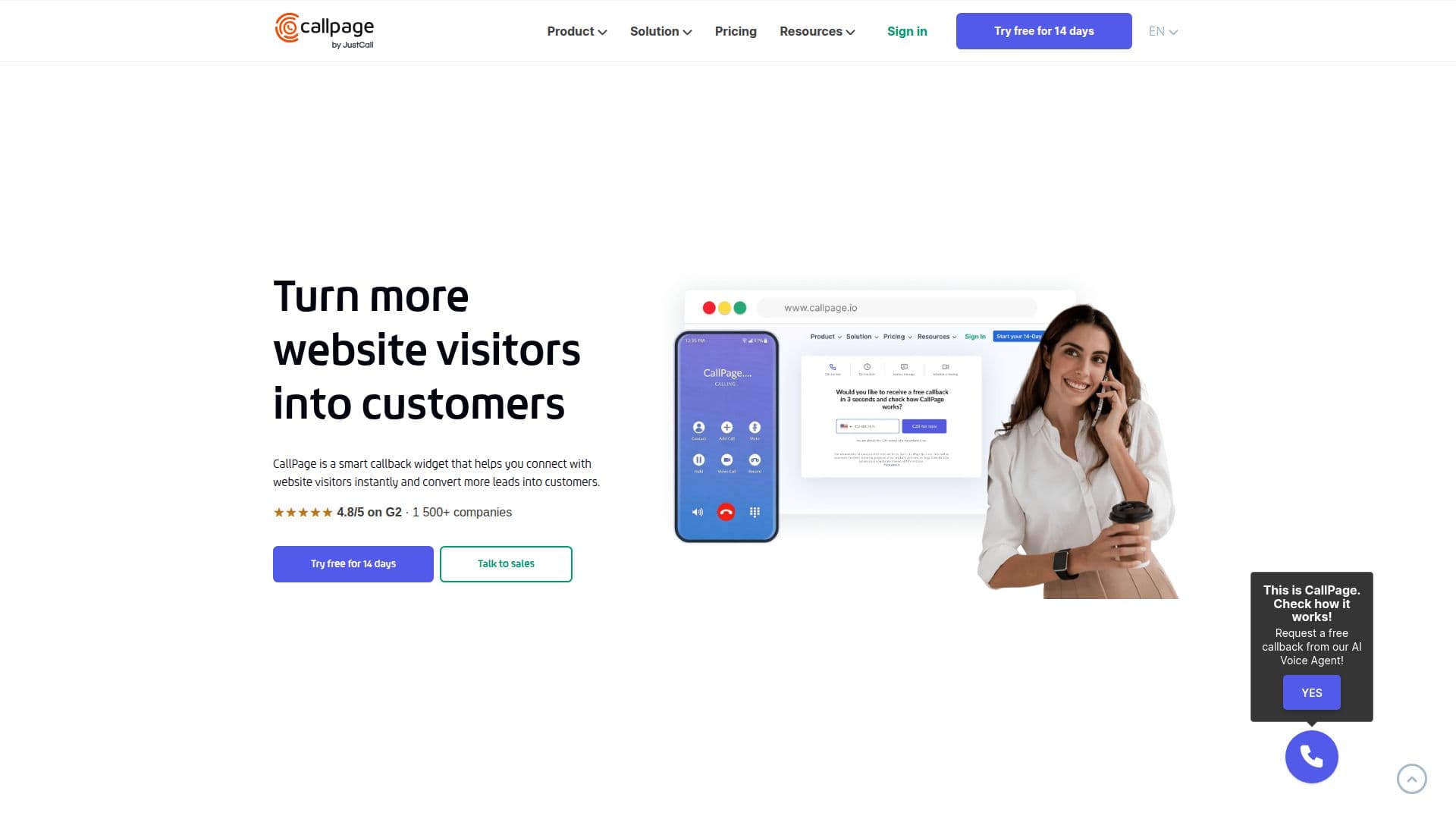 CallPage 截图