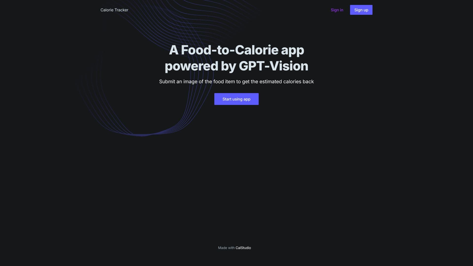 Скриншот Calorie Tracker