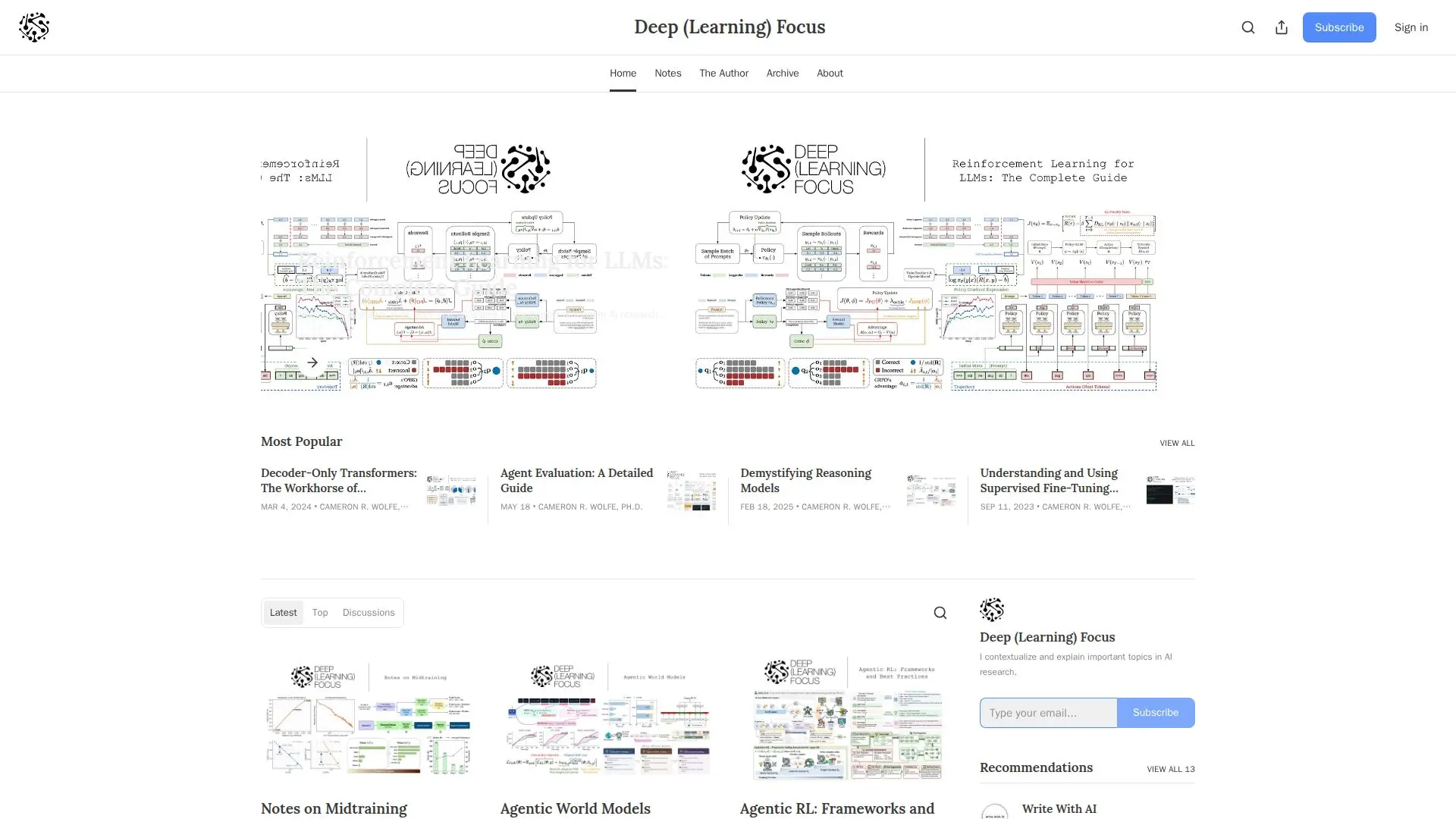 Deep (Learning) Focus | Cameron R. Wolfe, Ph.D. screenshot