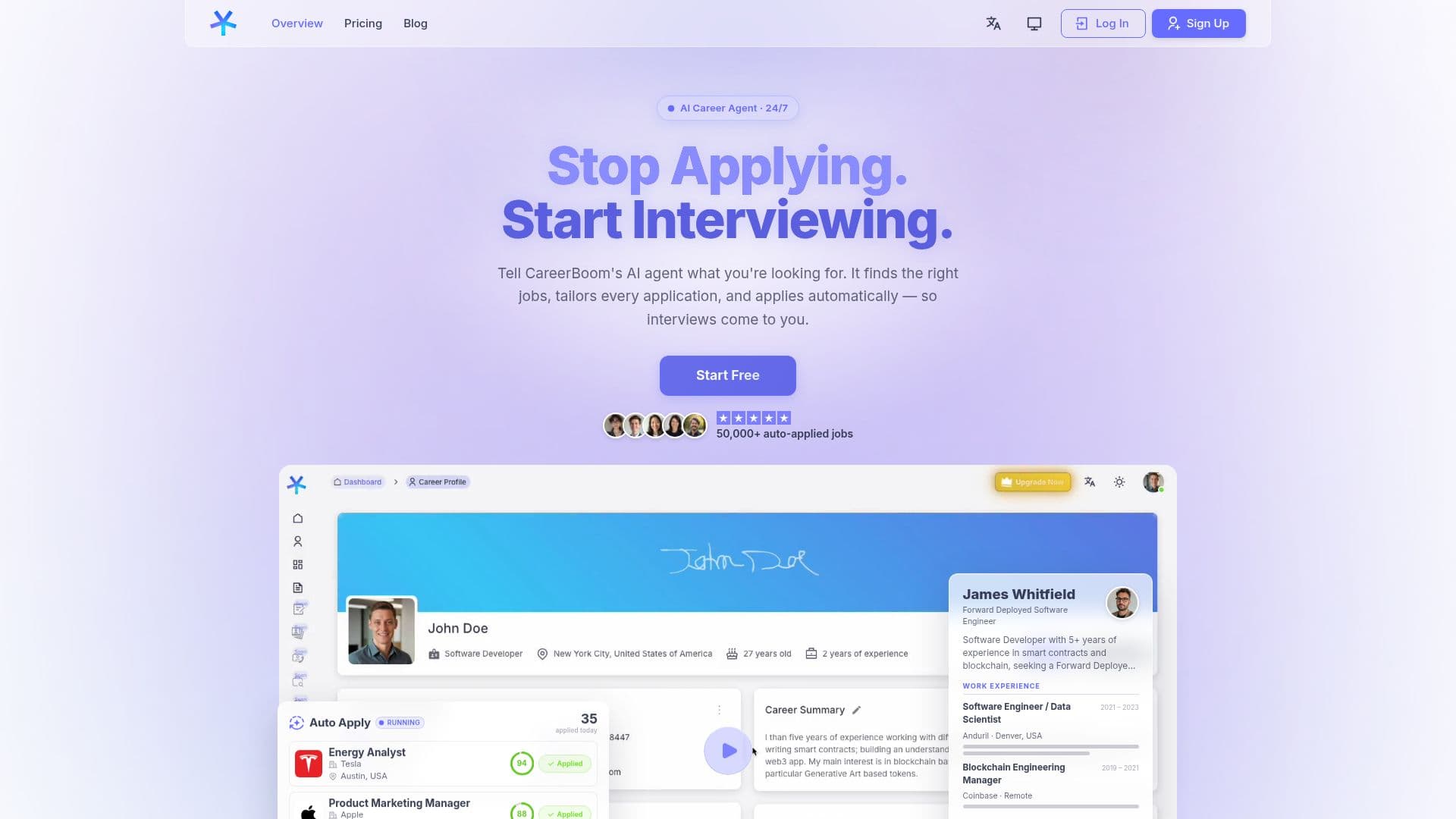 CareerBoom AI のスクリーンショット