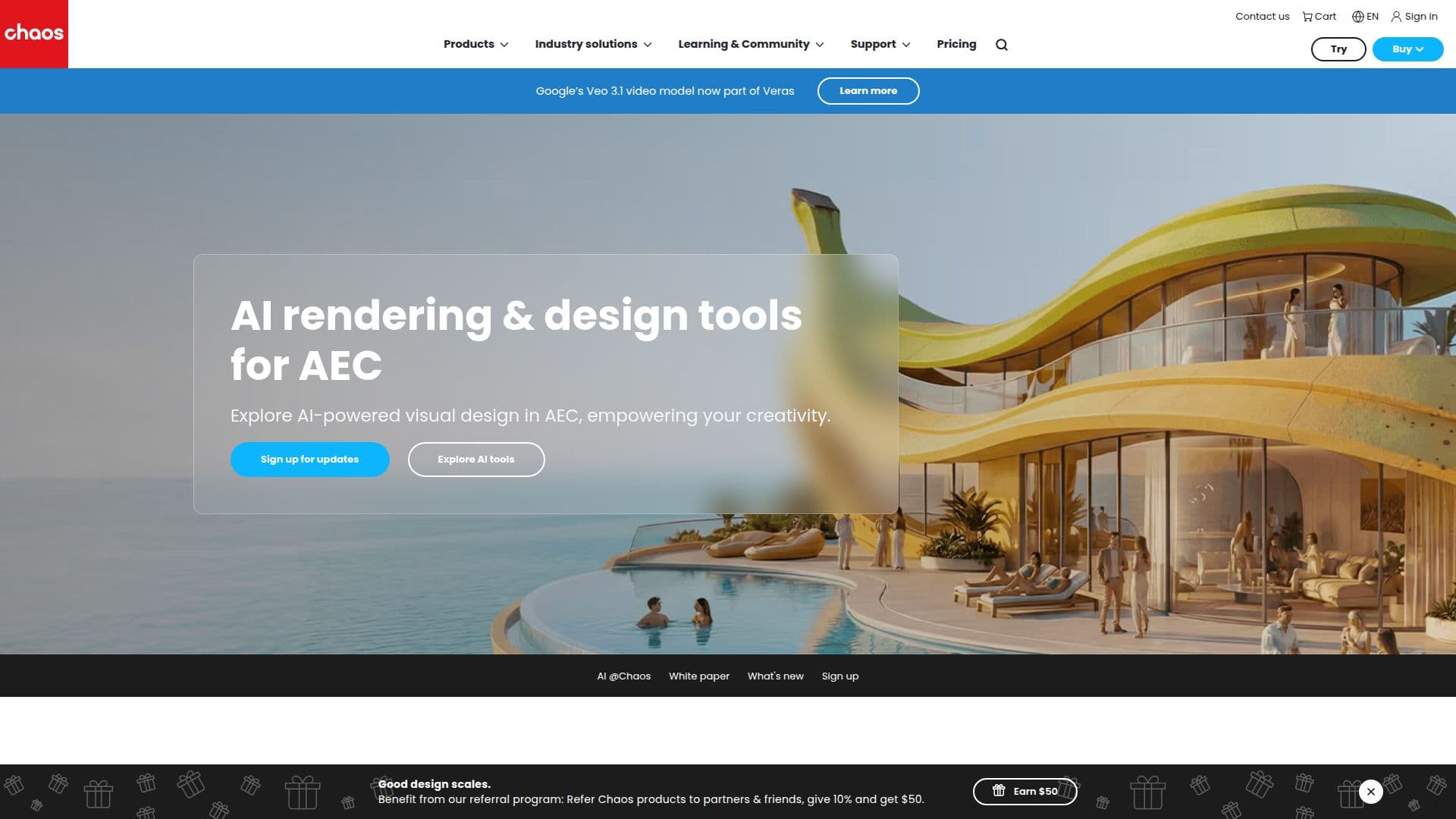 Chaos AI Rendering & Design Tools screenshot