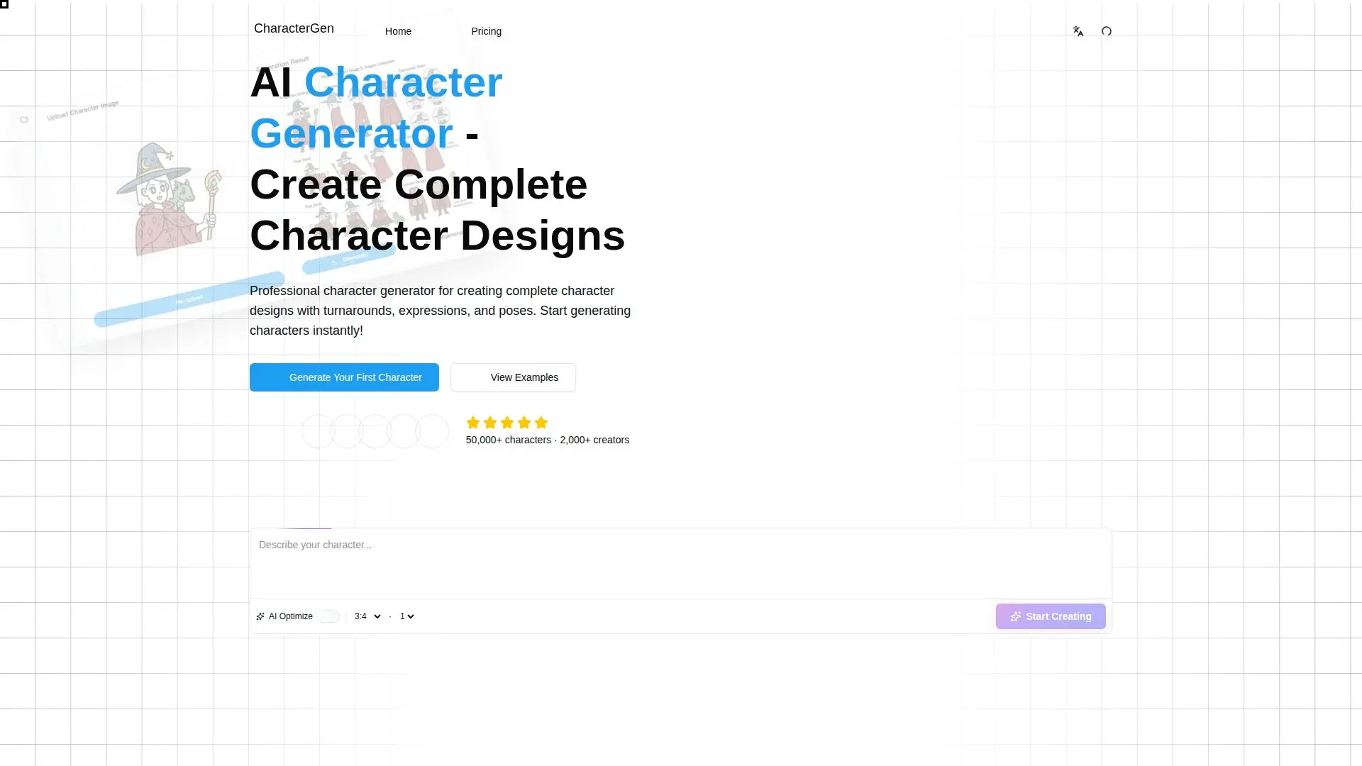 Screenshot von CharacterGen