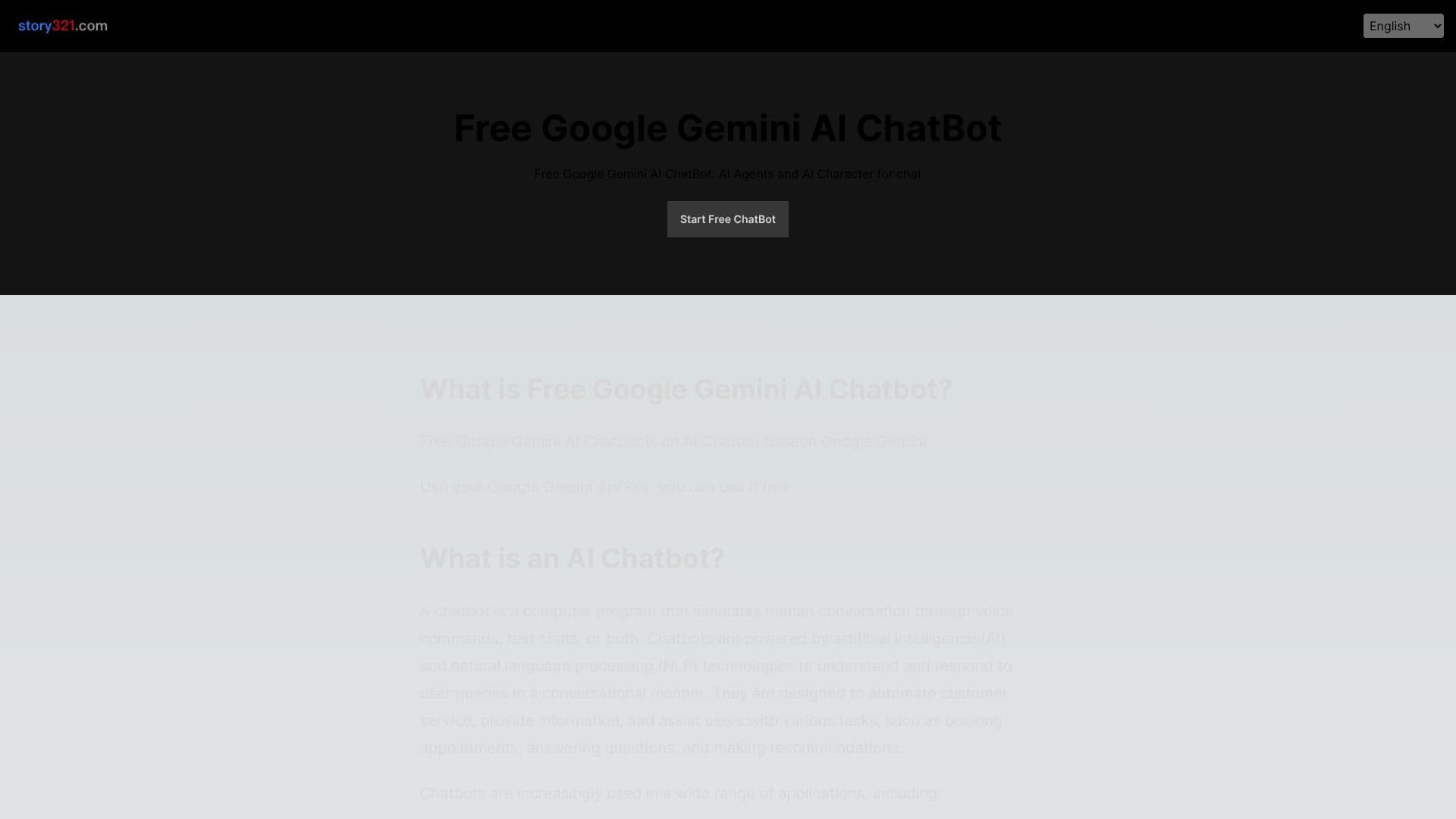 Capture d’écran de Chatbot IA Gratuit Google Gemini