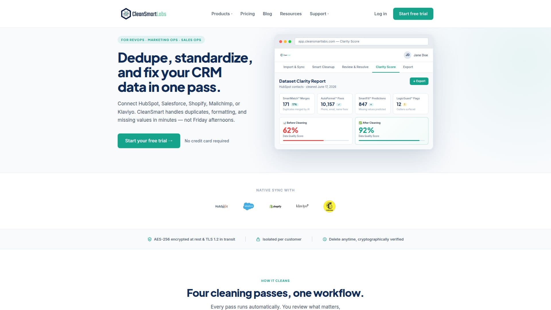 Screenshot von CleanSmart