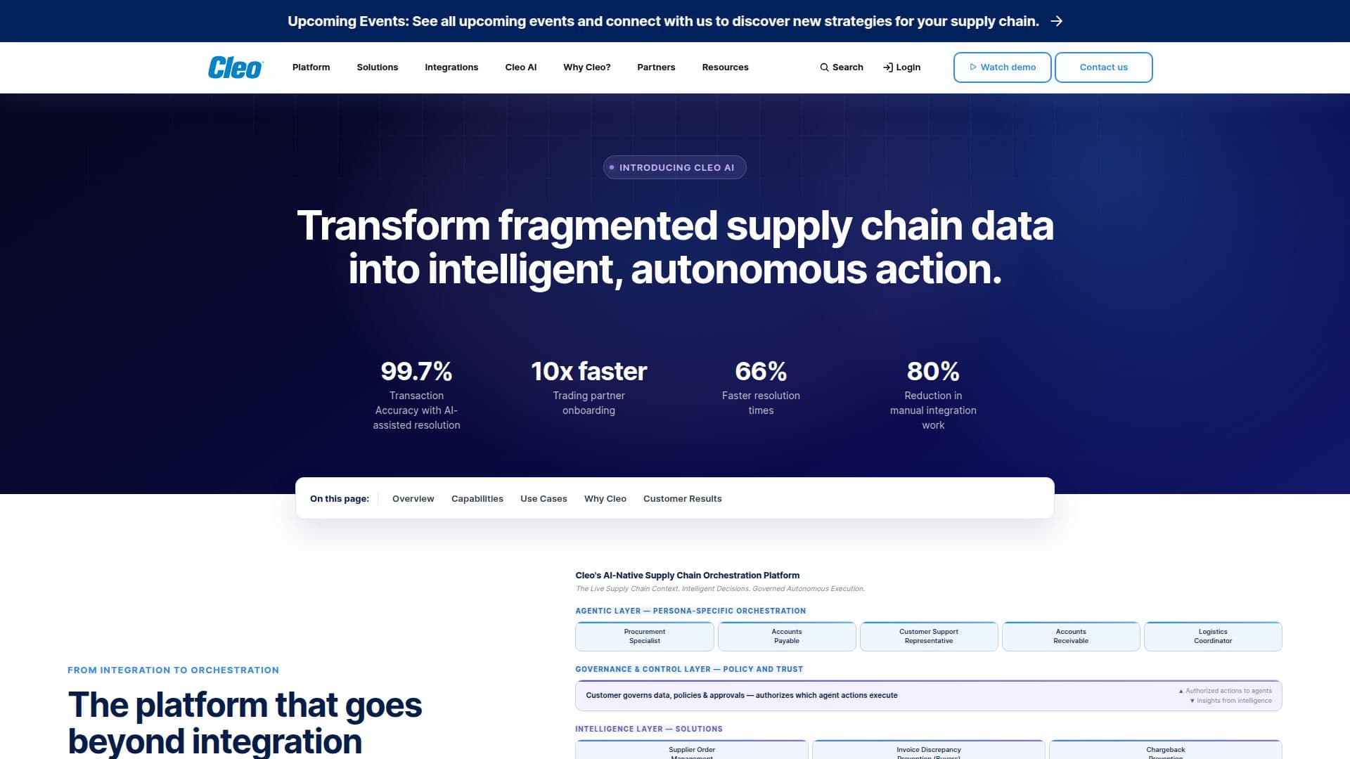 Cleo AI Integration Solutions screenshot