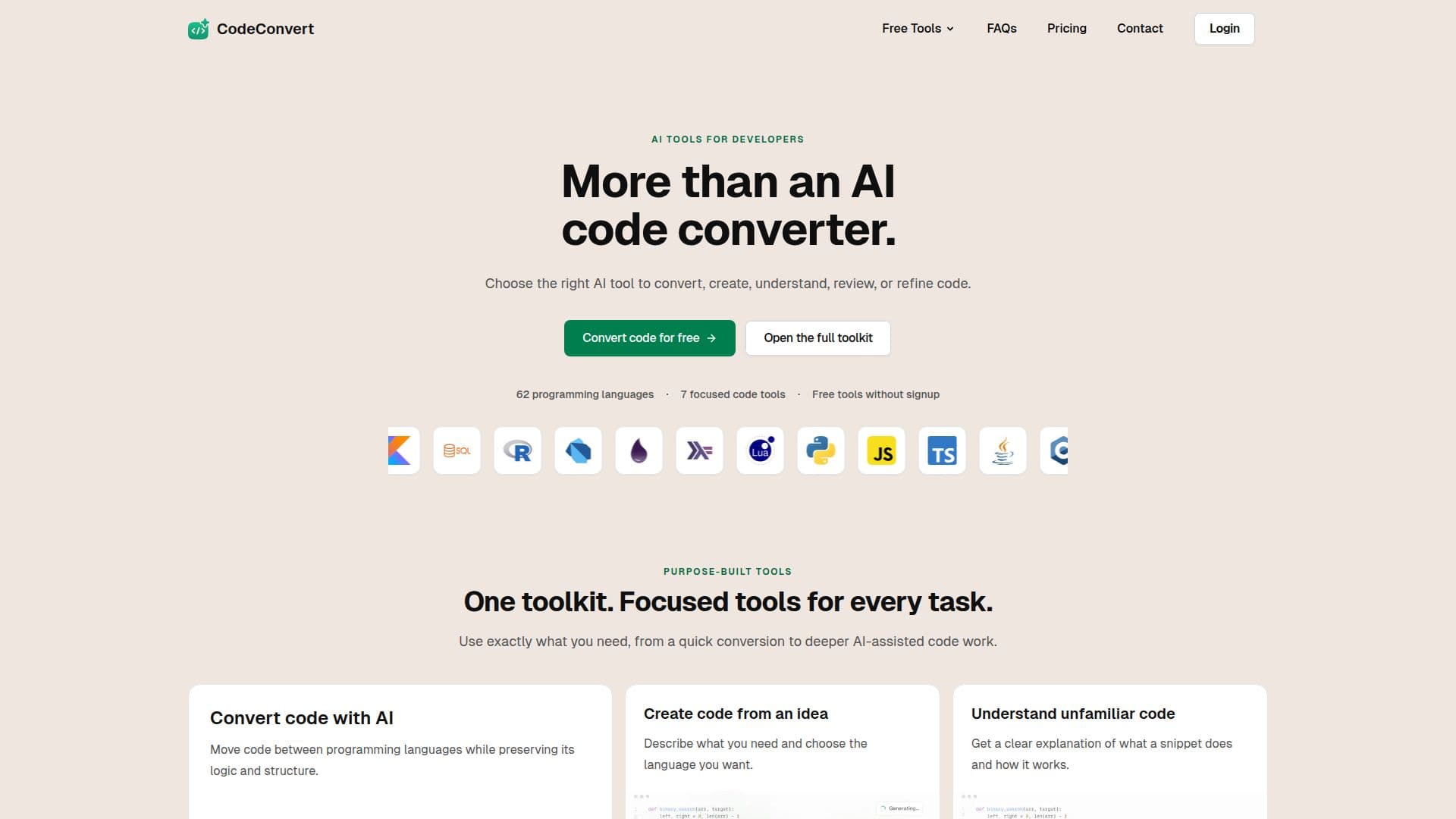 CodeConvert AI screenshot