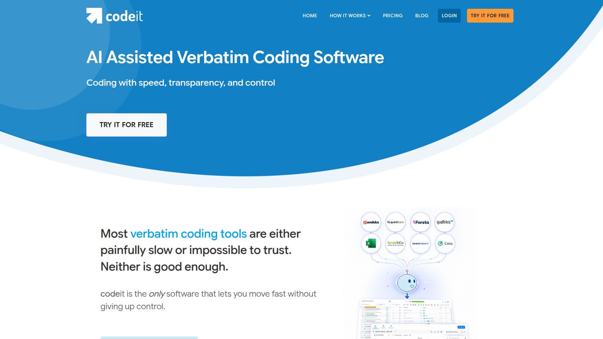 Codeit AI Perangkat Lunak Pengkodean Verbatim screenshot