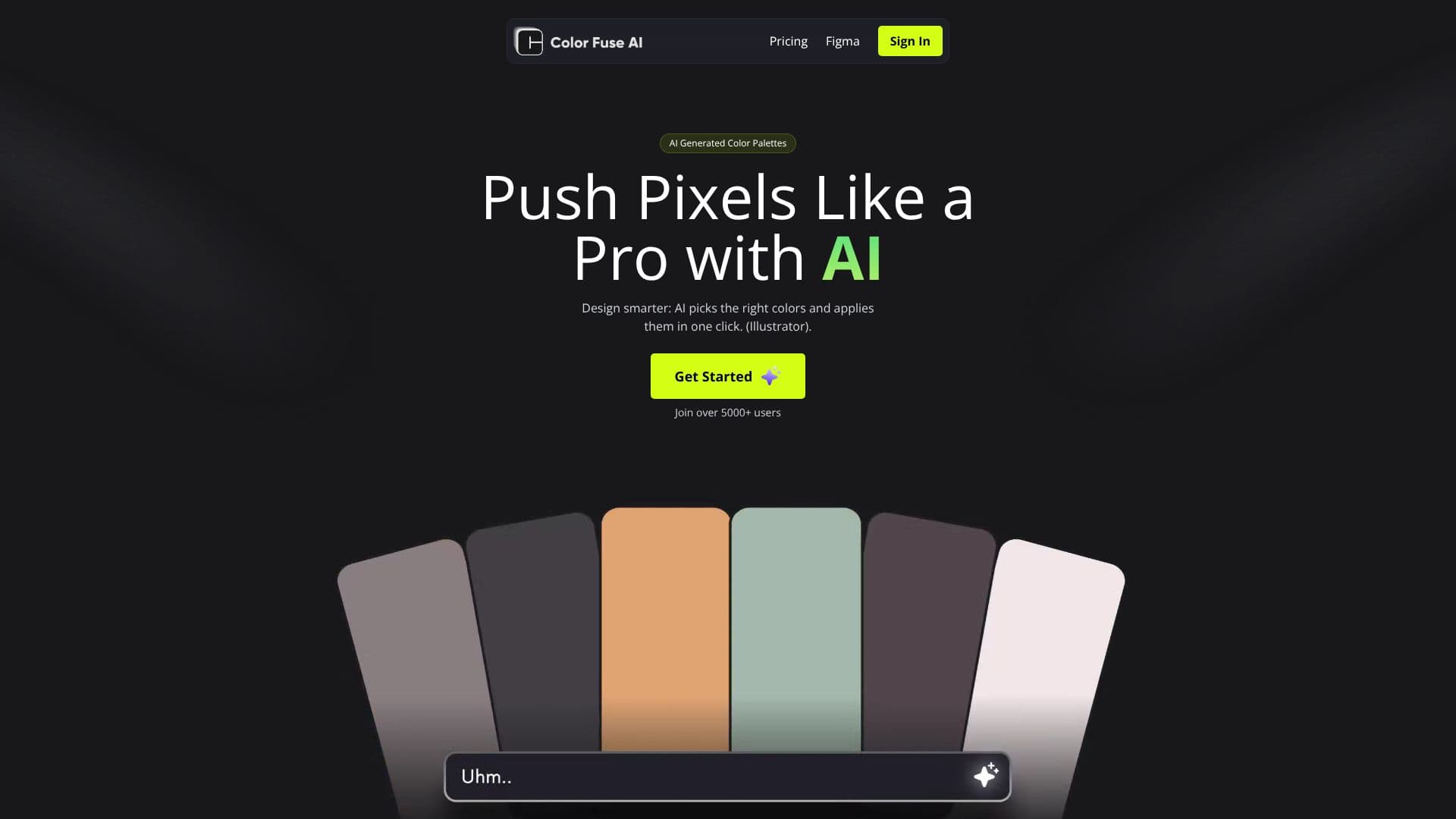 Captura de pantalla de Color Fuse AI