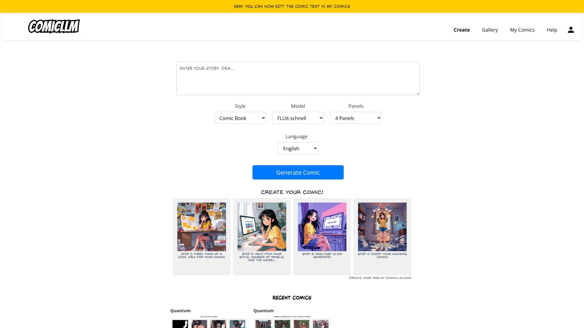 ComicLLM screenshot