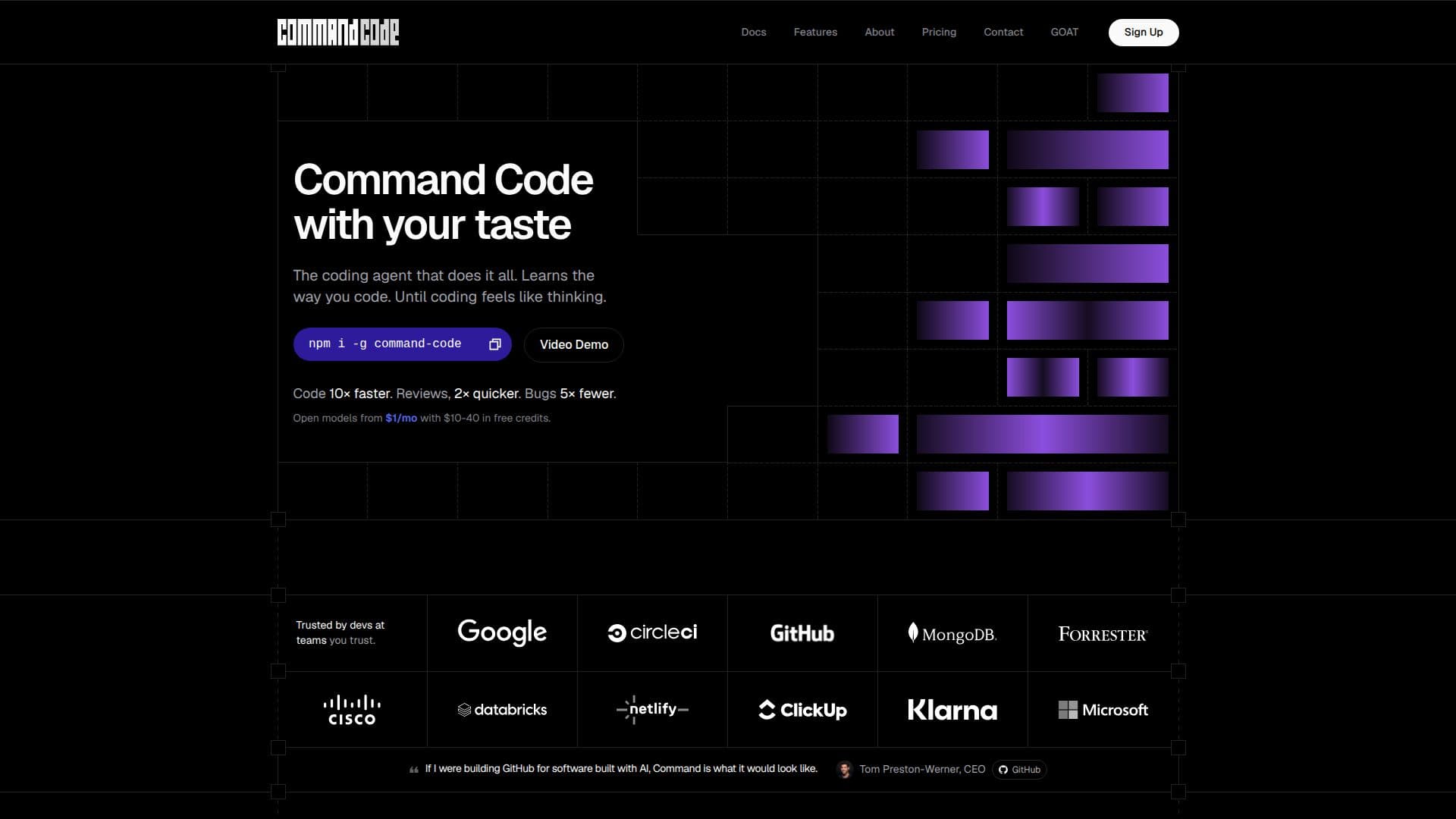 Command Code screenshot