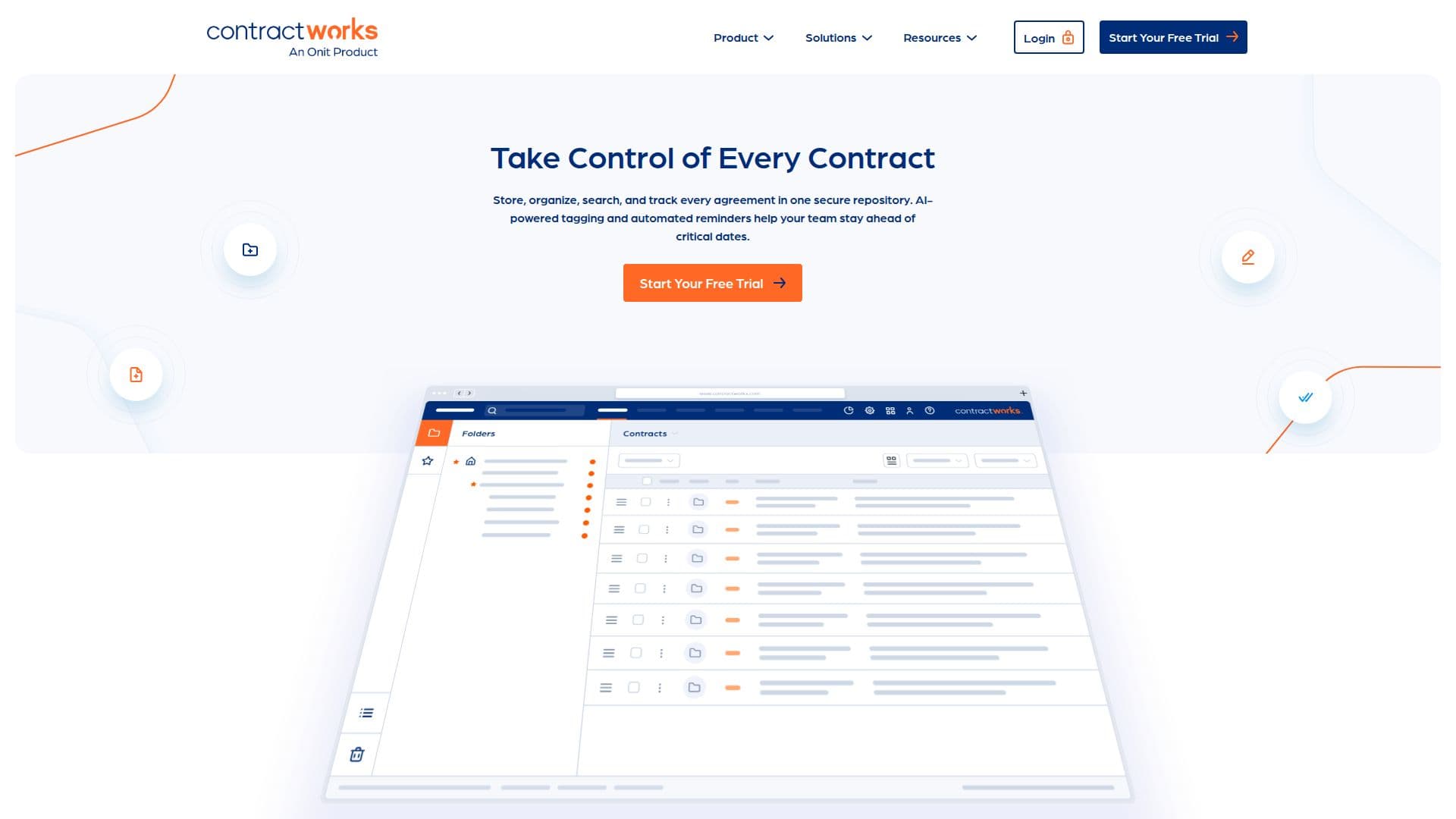 Captura de pantalla de ContractWorks