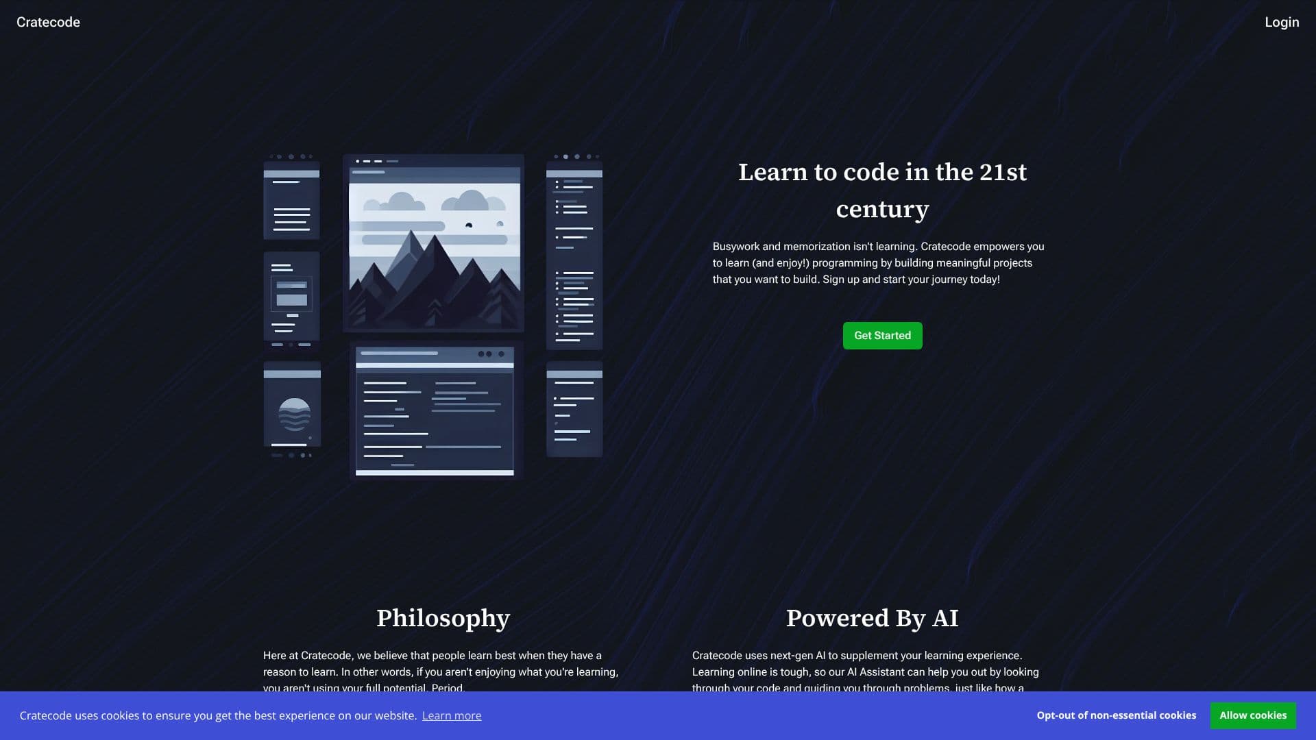 لقطة شاشة لـ Cratecode