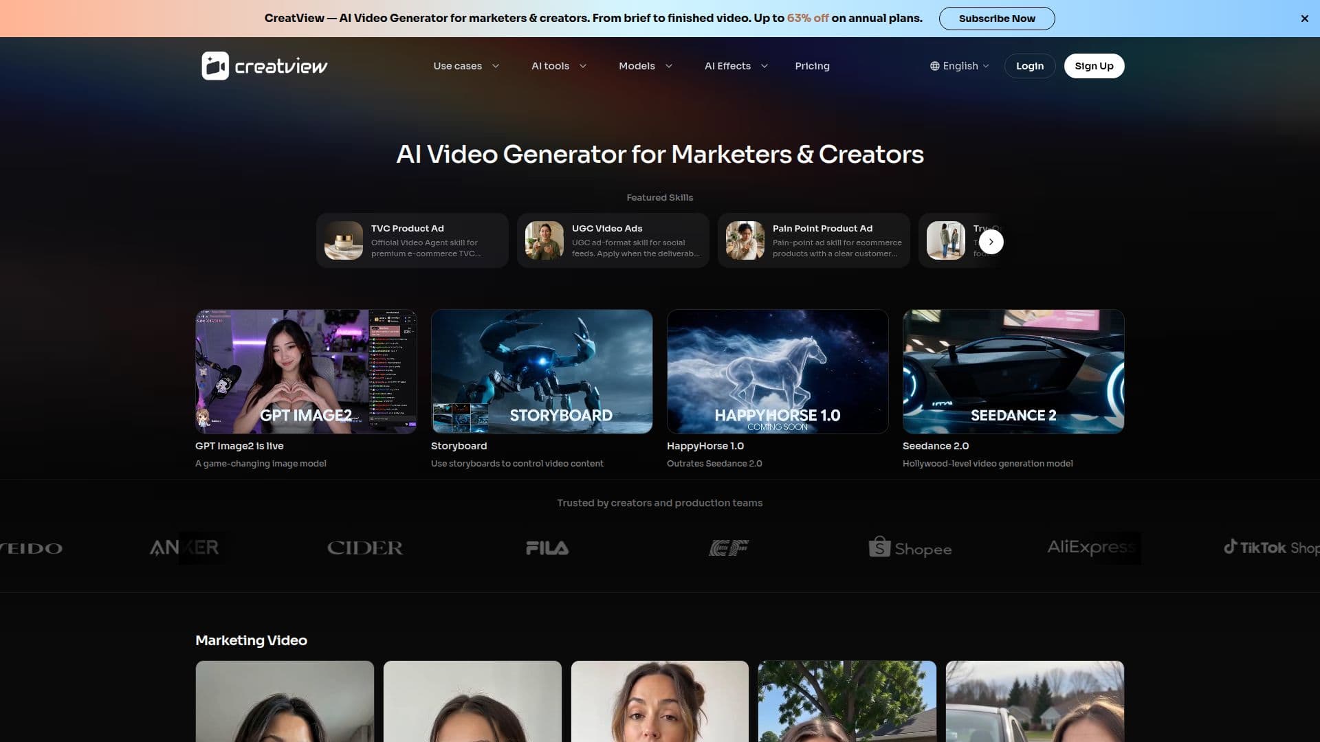 Screenshot von CreatView