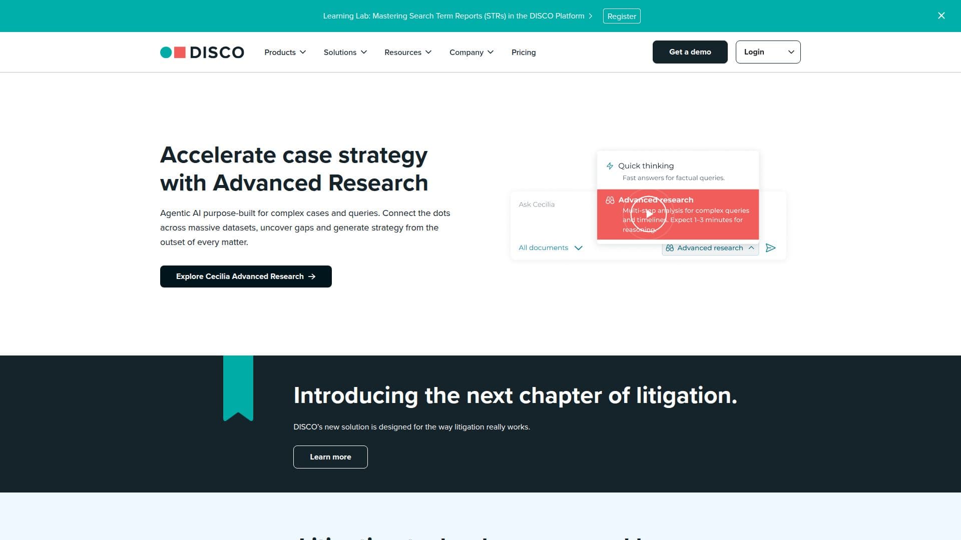 DISCO AI-Powered Ediscovery Software screenshot