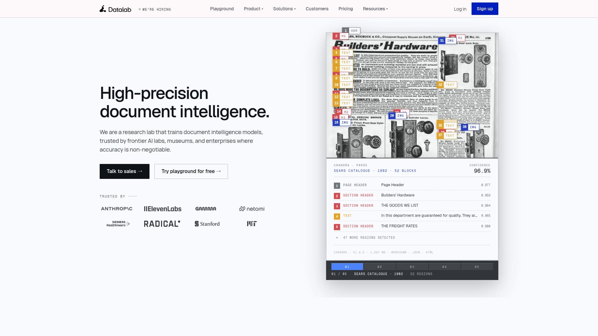 Capture d’écran de Datalab