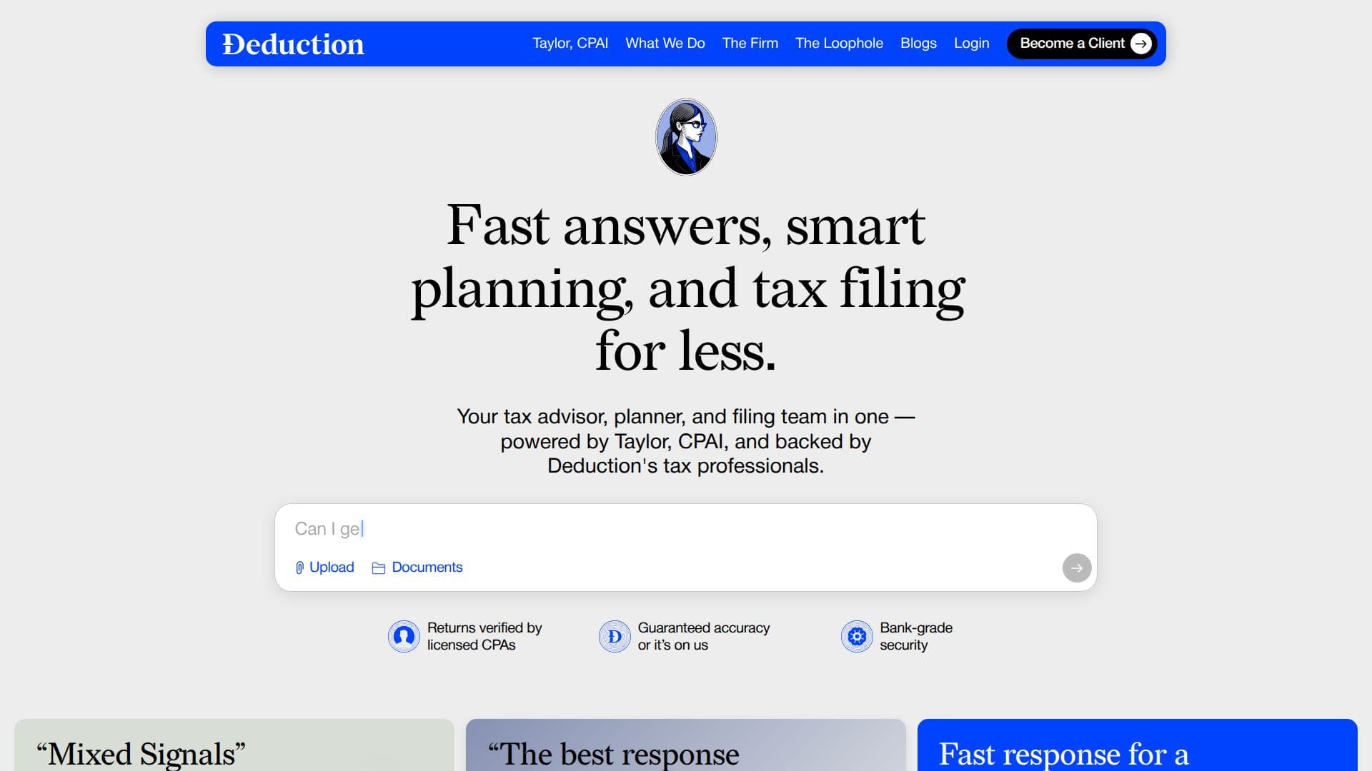 Deduction screenshot