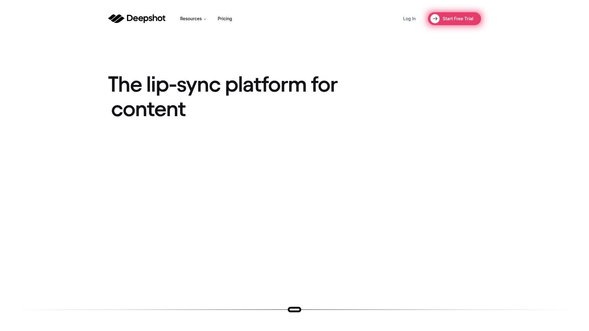 Deepshot - The AI Lip-Sync Platform screenshot