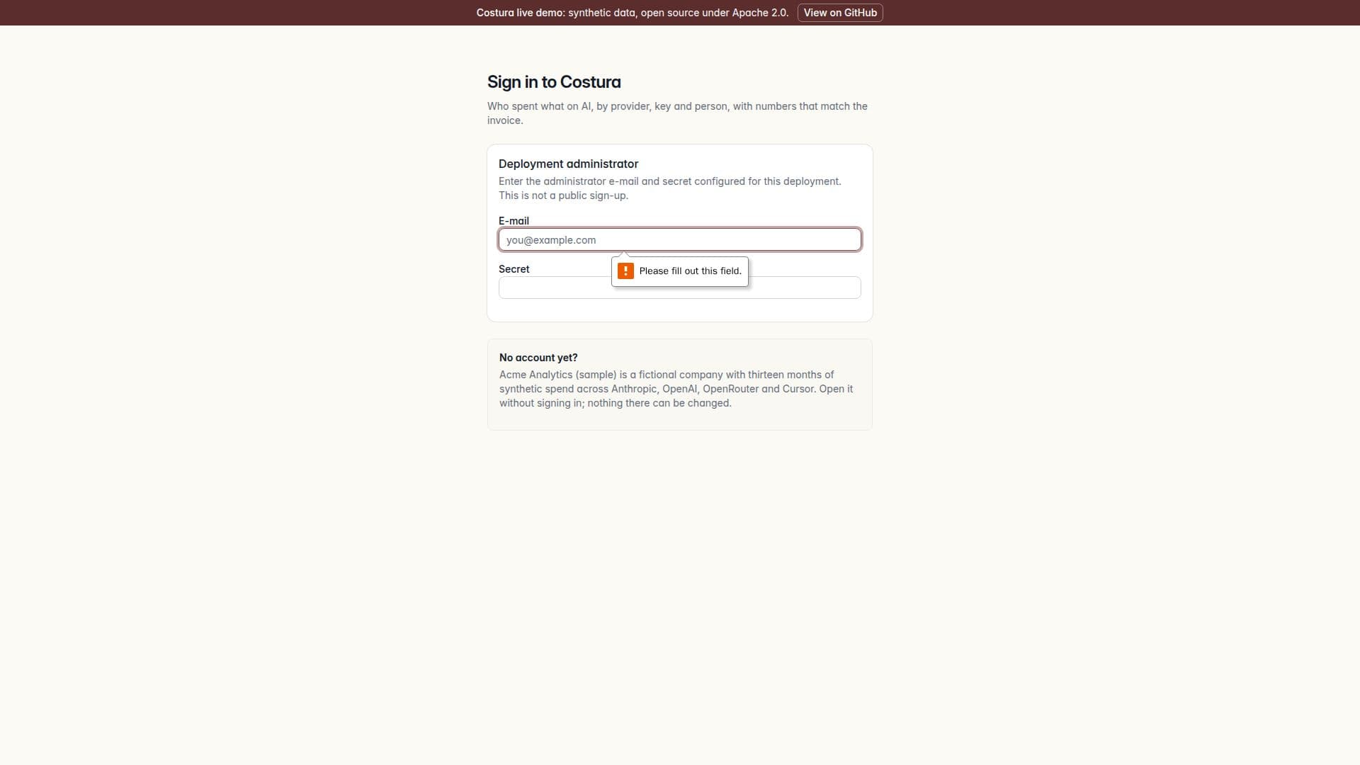 Screenshot von Costura