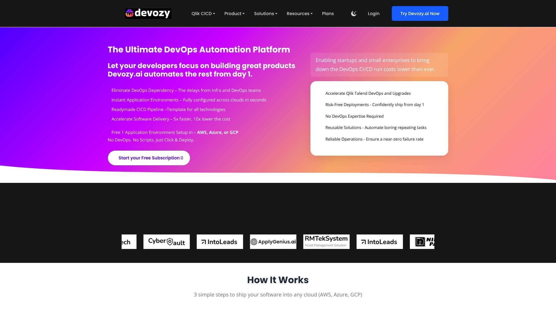 Скриншот Devozy.ai